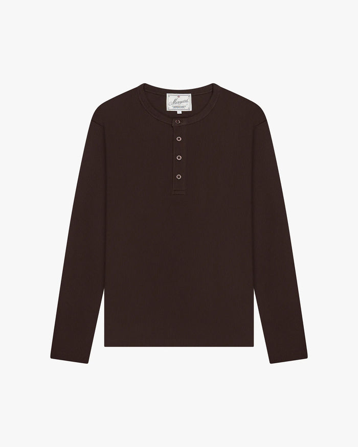 Henley Longsleeve | Brown