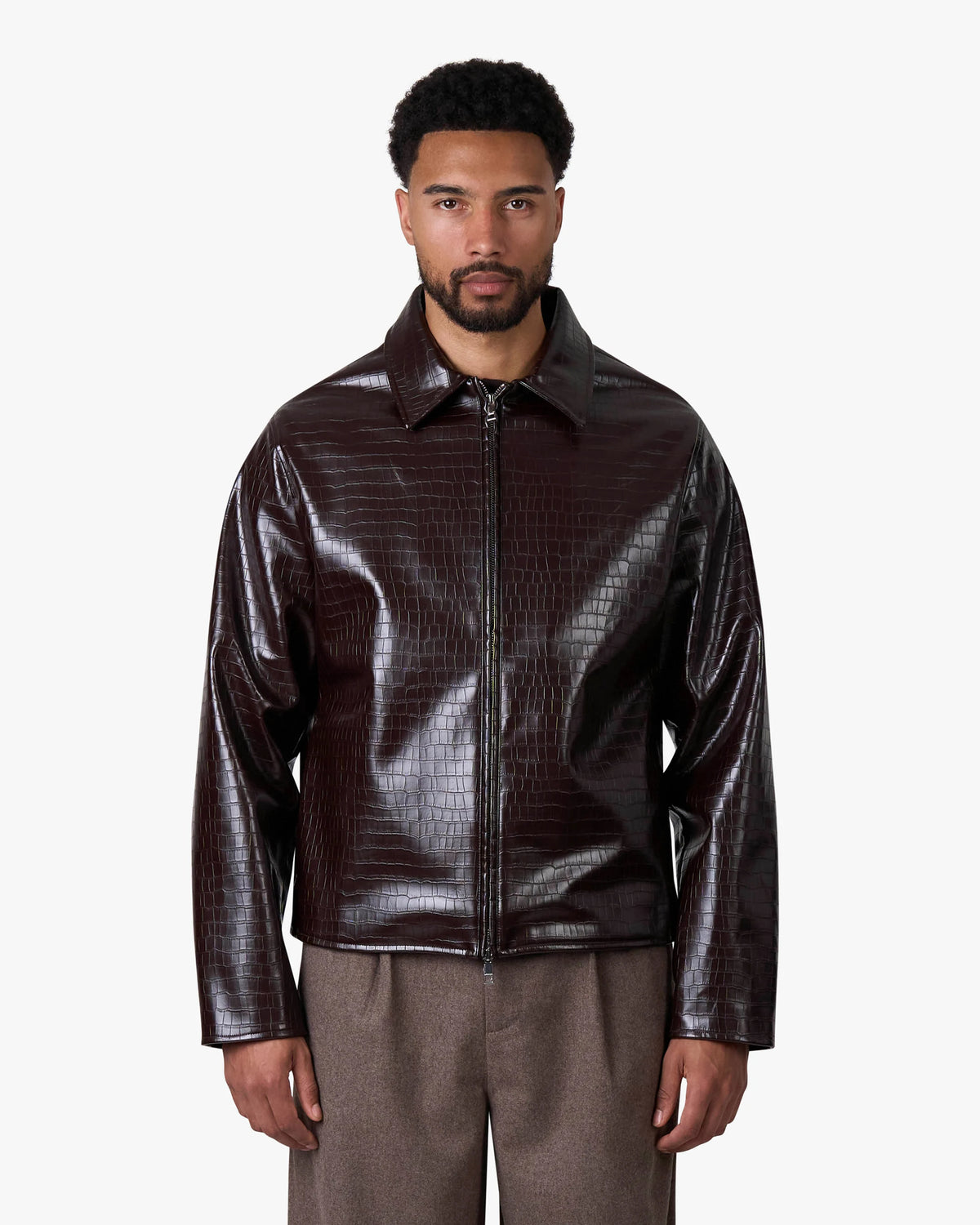 Liberty Crocodile Jacket | Brown