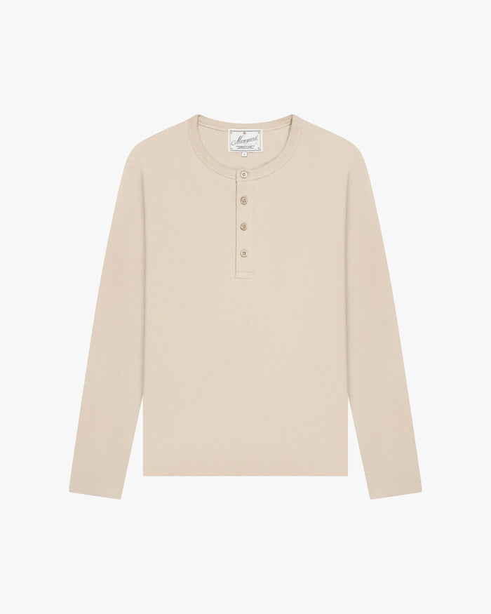 Henley Longsleeve | Light Beige