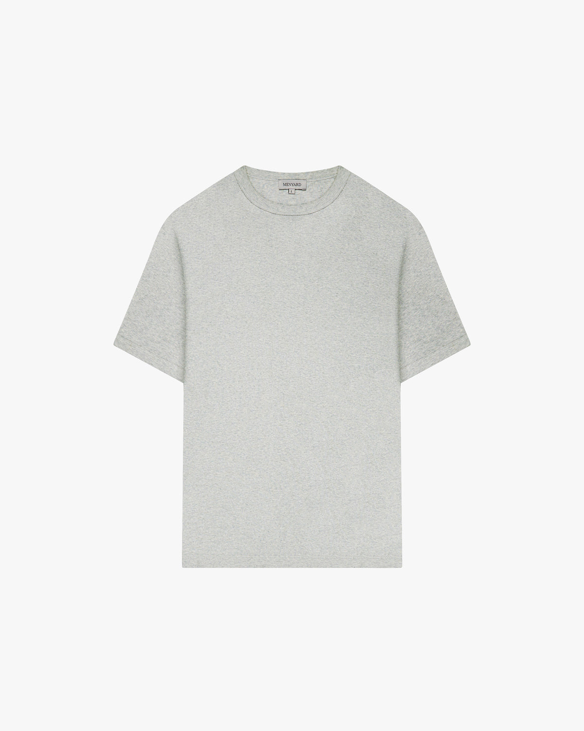 Ribbed T-Shirt | Grey Melee flatlay