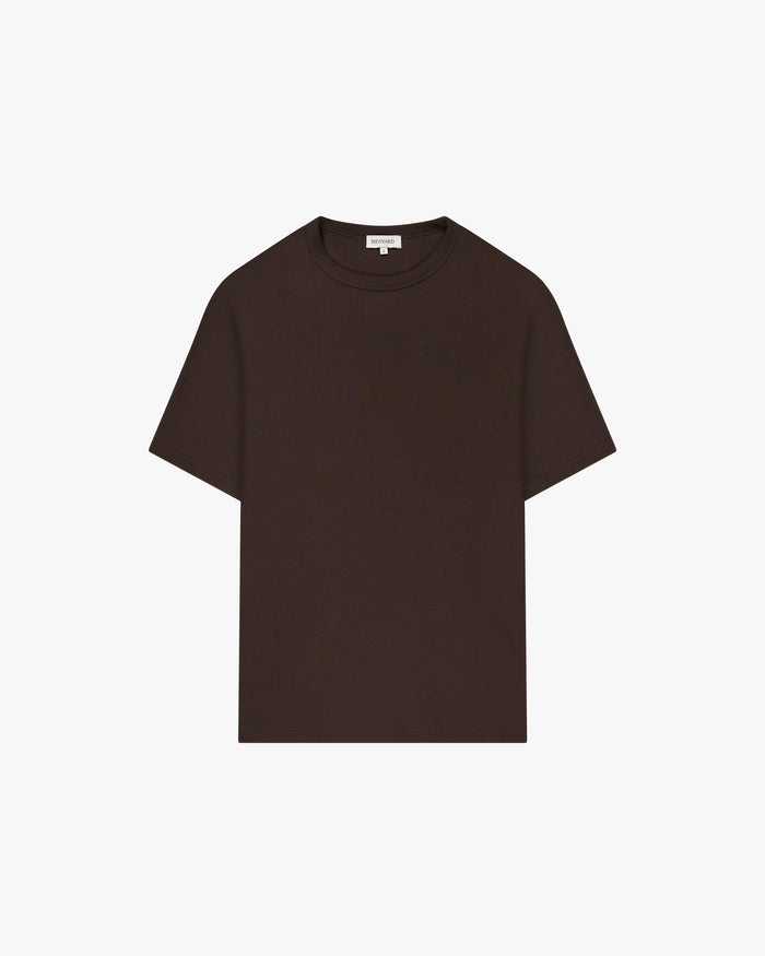 Ribbed T-Shirt | Brown
