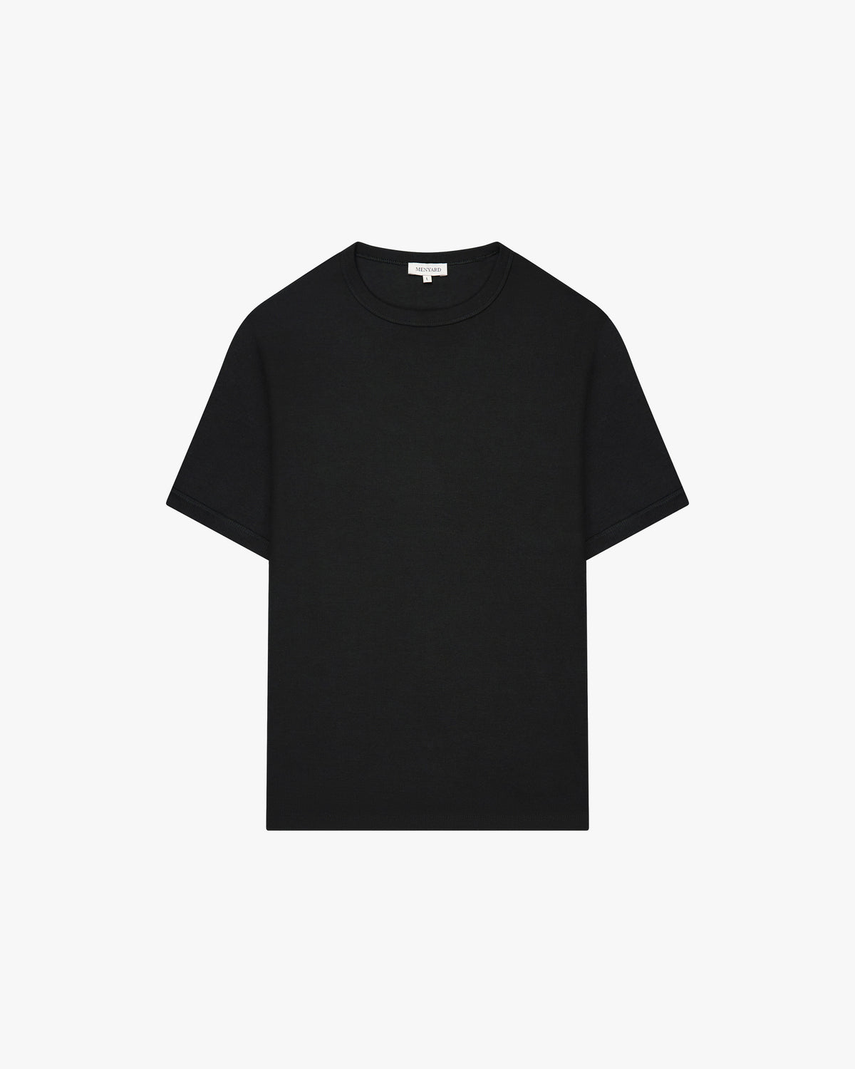 Ribbed T-Shirt | Black flatlay