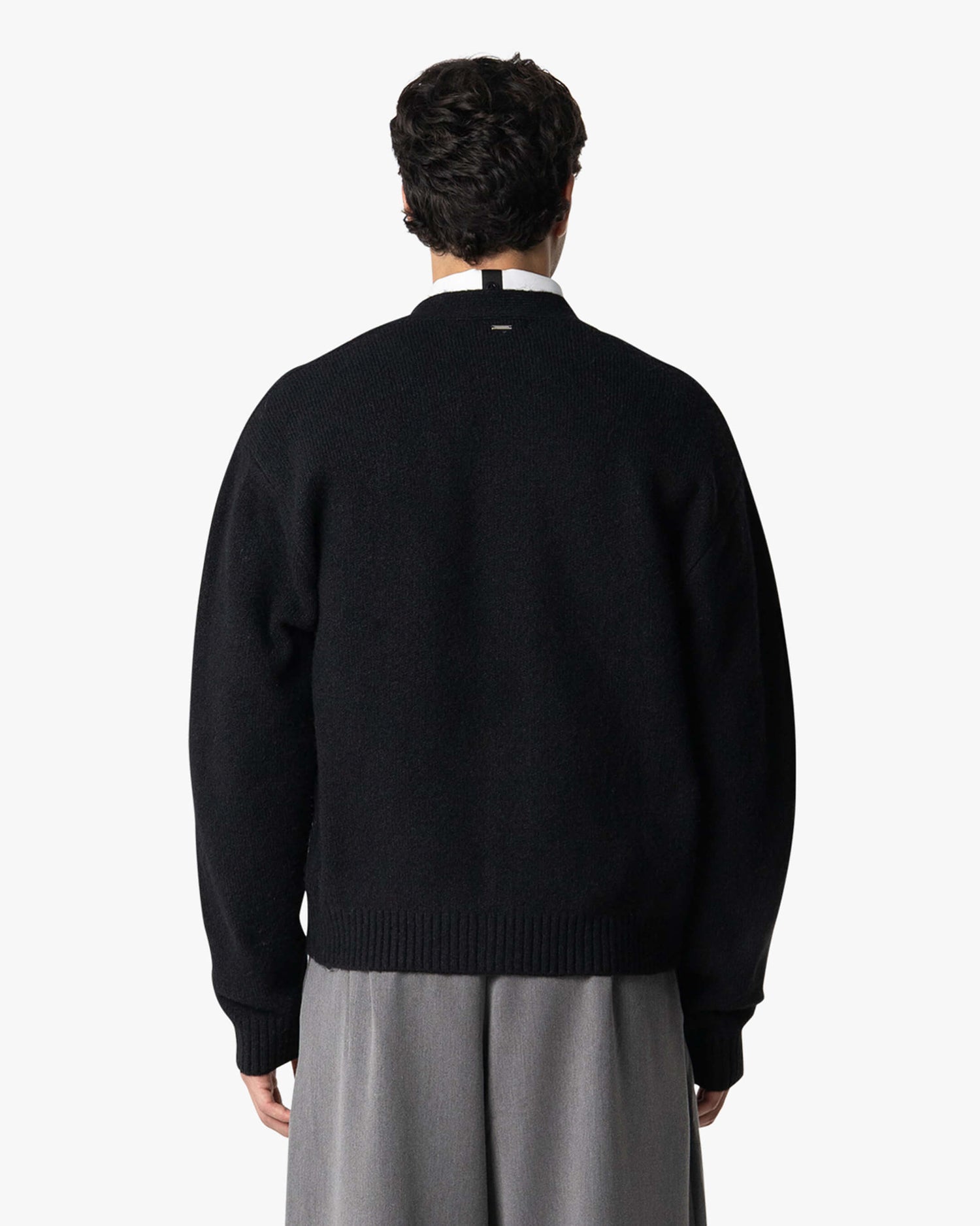 Marea V-Neck Brushed Cardigan | Black