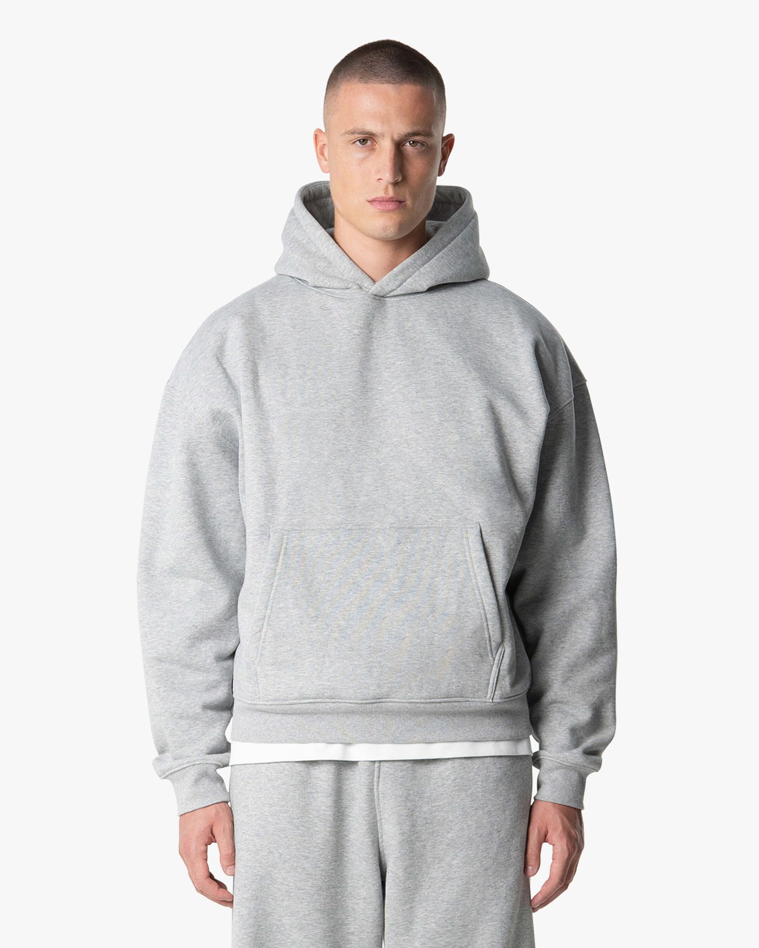 Blanks Set Hoodie | Grey Melee
