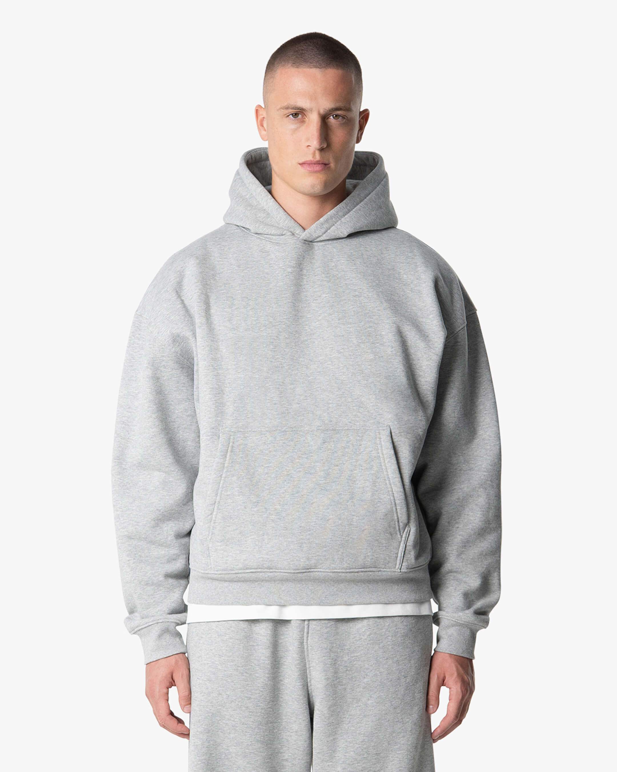 Blanks Set Hoodie | Grey Melee