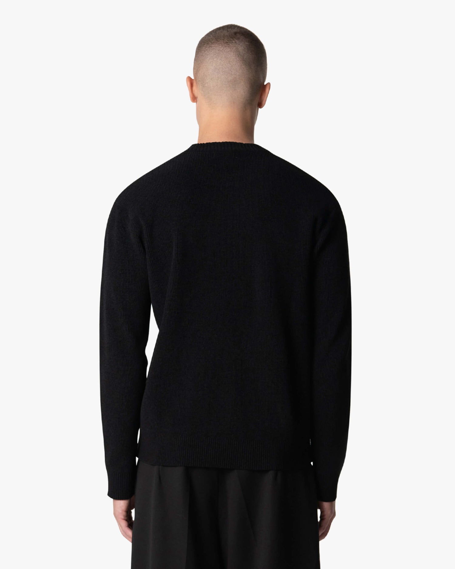 Culture Knitted Crewneck | Black