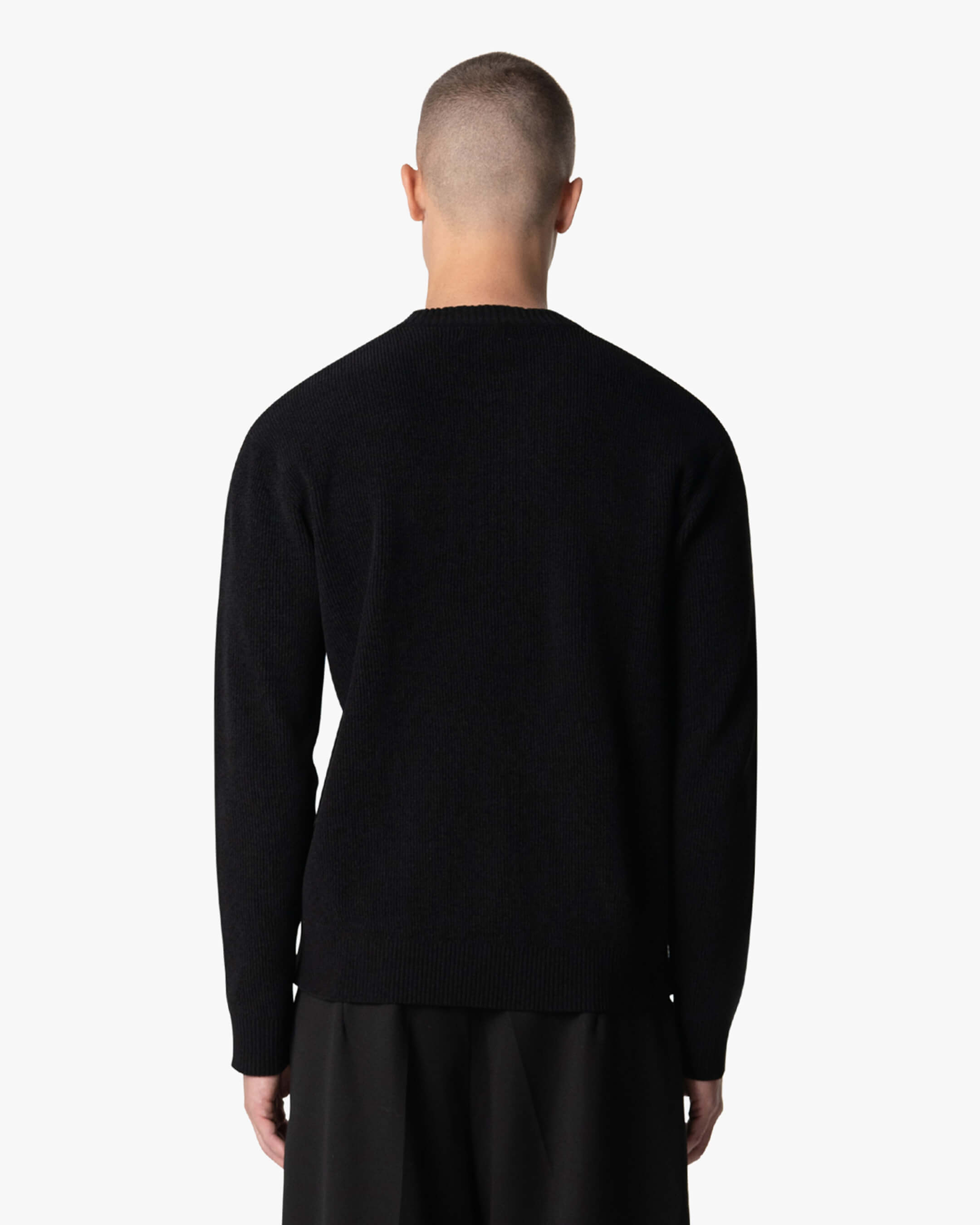 Culture Knitted Crewneck | Black