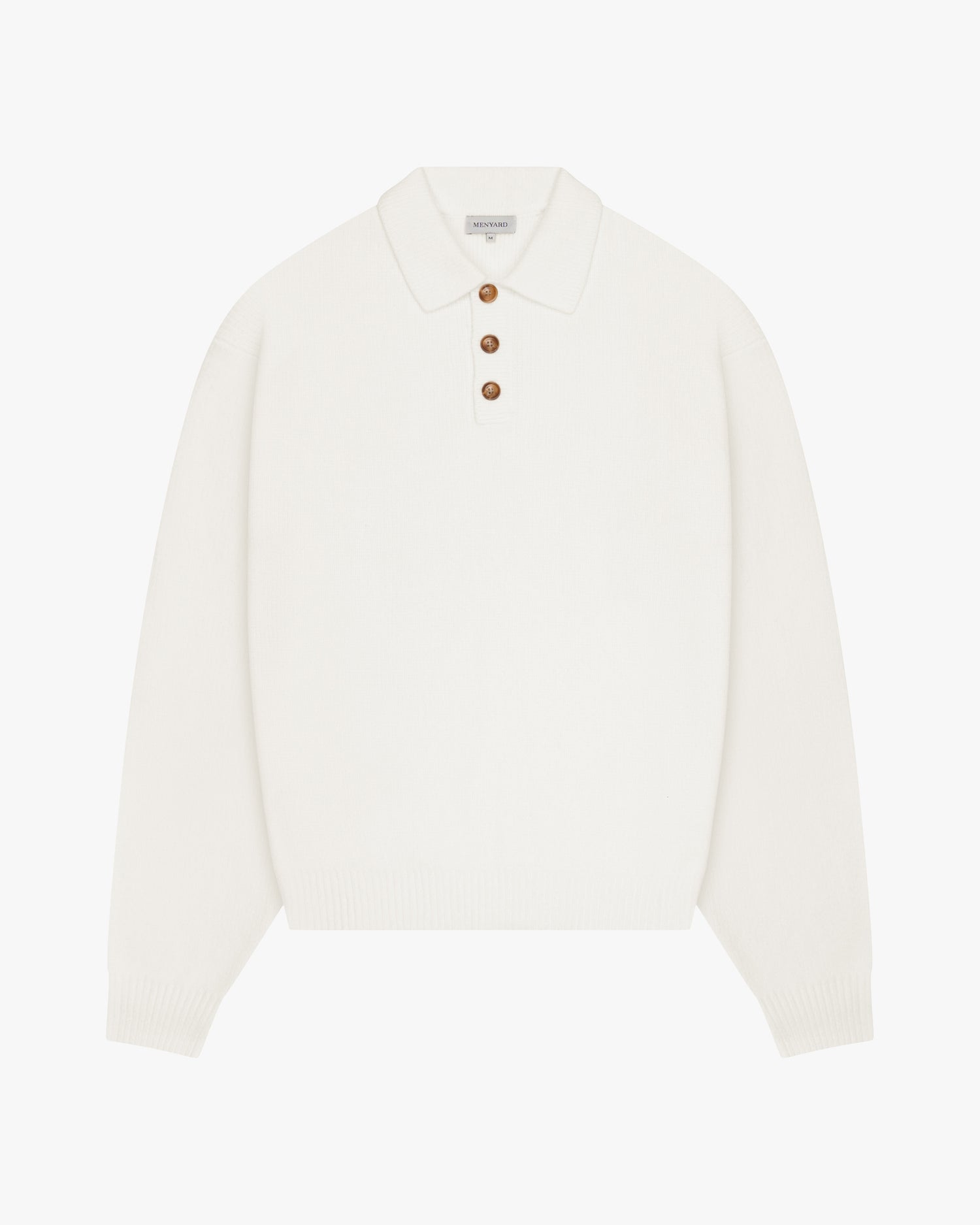 Alessandro Knitted Polo Sweater | Ecru