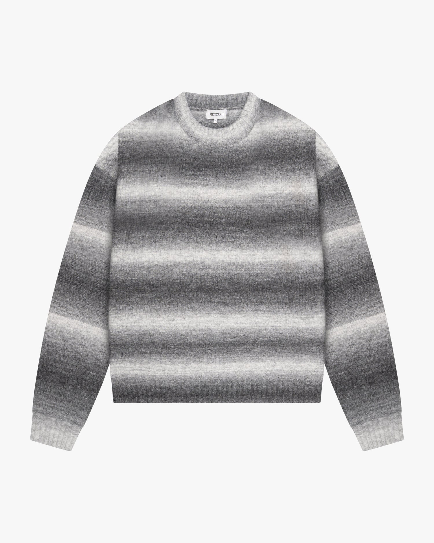 Aria Oversized Gradient Sweater | Grey/White