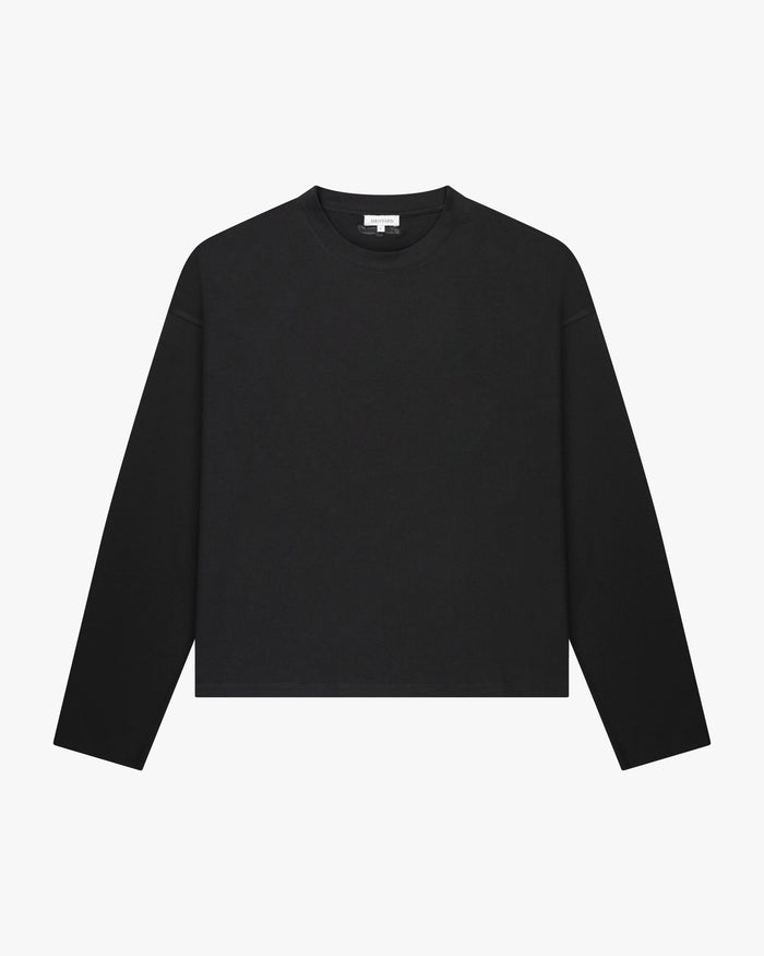 Blank Boxy Longsleeve | Black