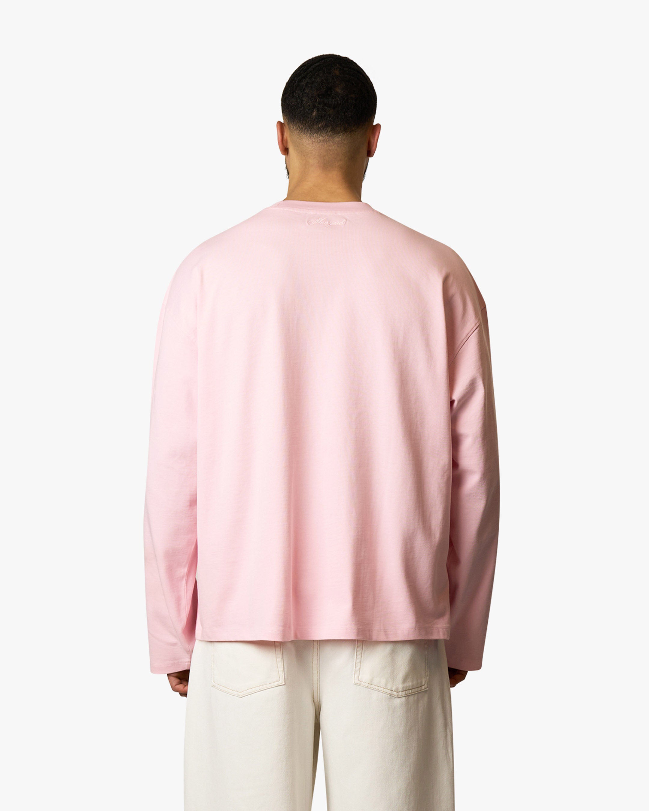Blank Boxy Longsleeve | Pink
