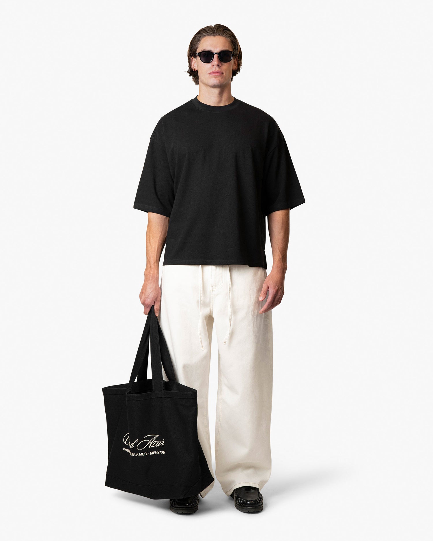 Blank Boxy T-Shirt | Black
