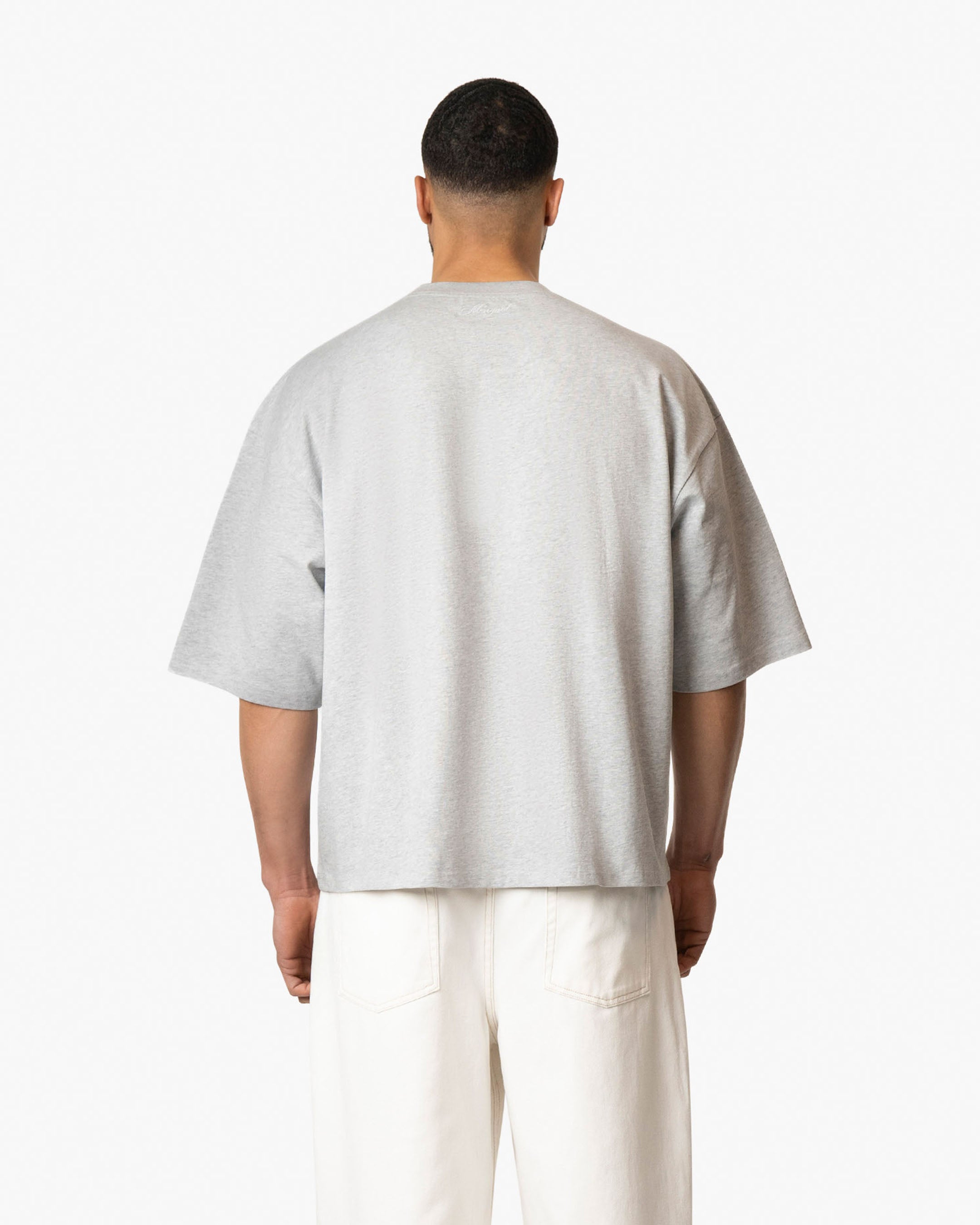 Blank Boxy T-Shirt | Grey Melee