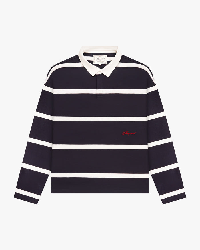 Broker Longsleeve Polo | Navy/White