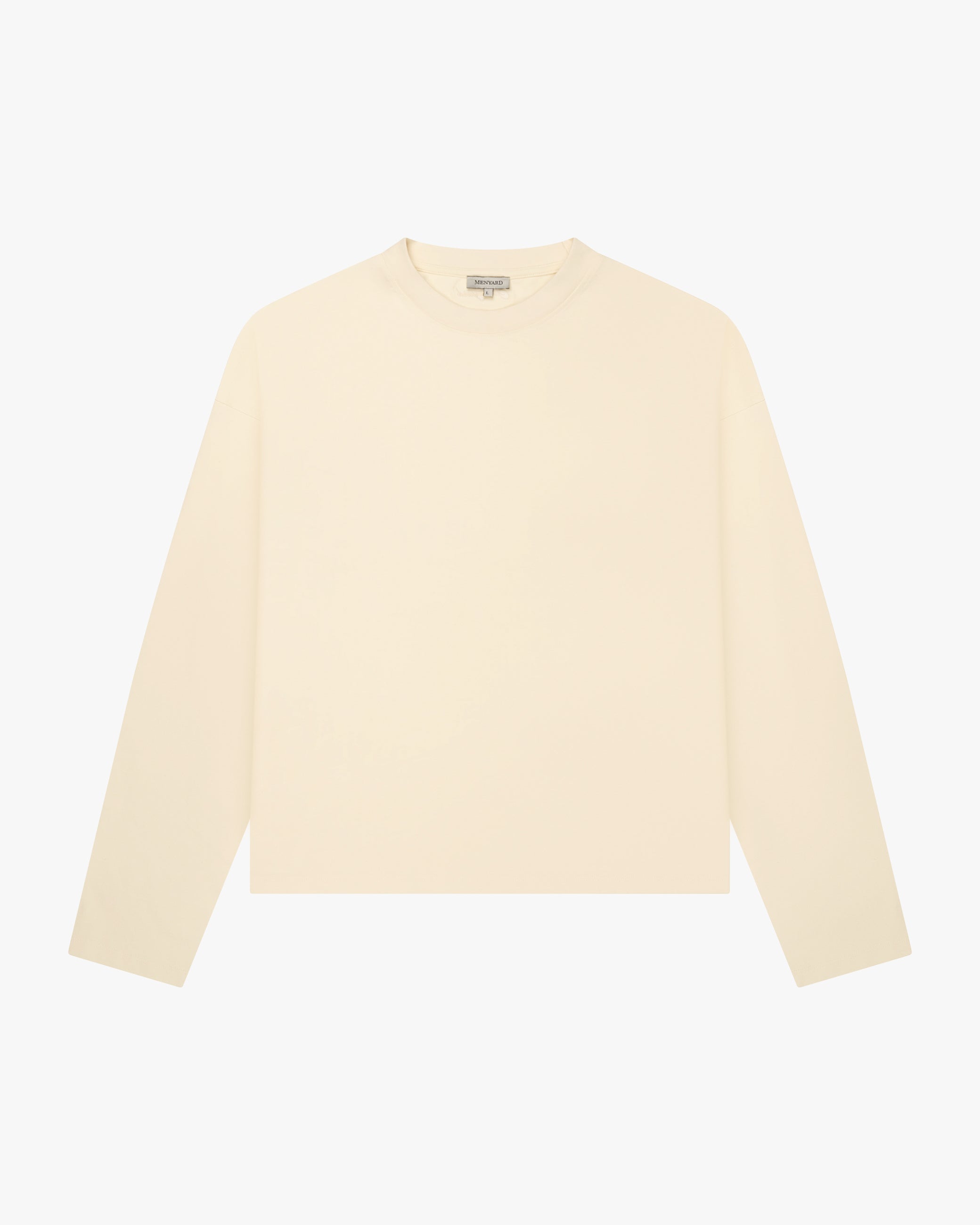 Blank Boxy Longsleeve | Butter Yellow