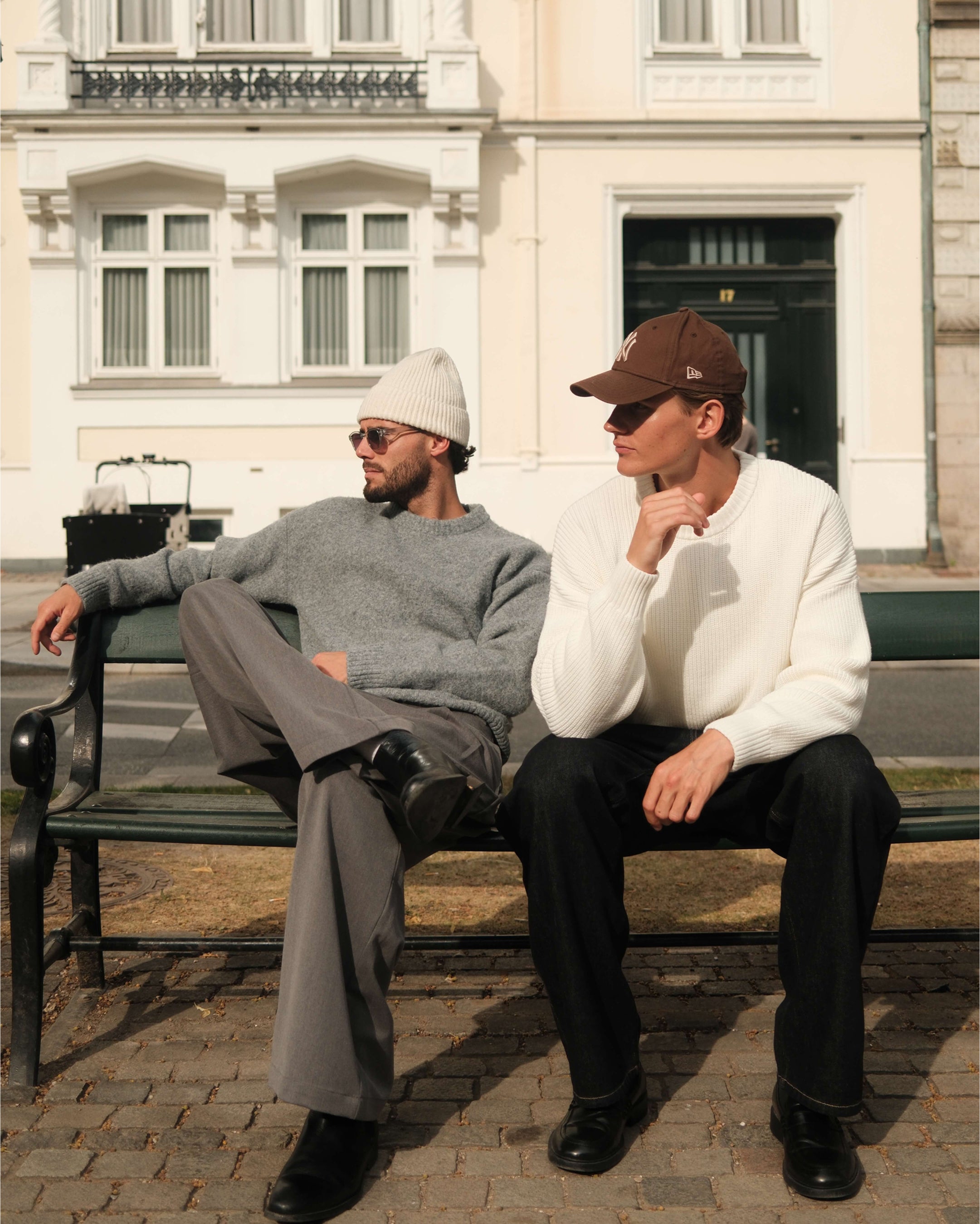 Brixton Wool-Blend Brushed Sweater | Grey Melee