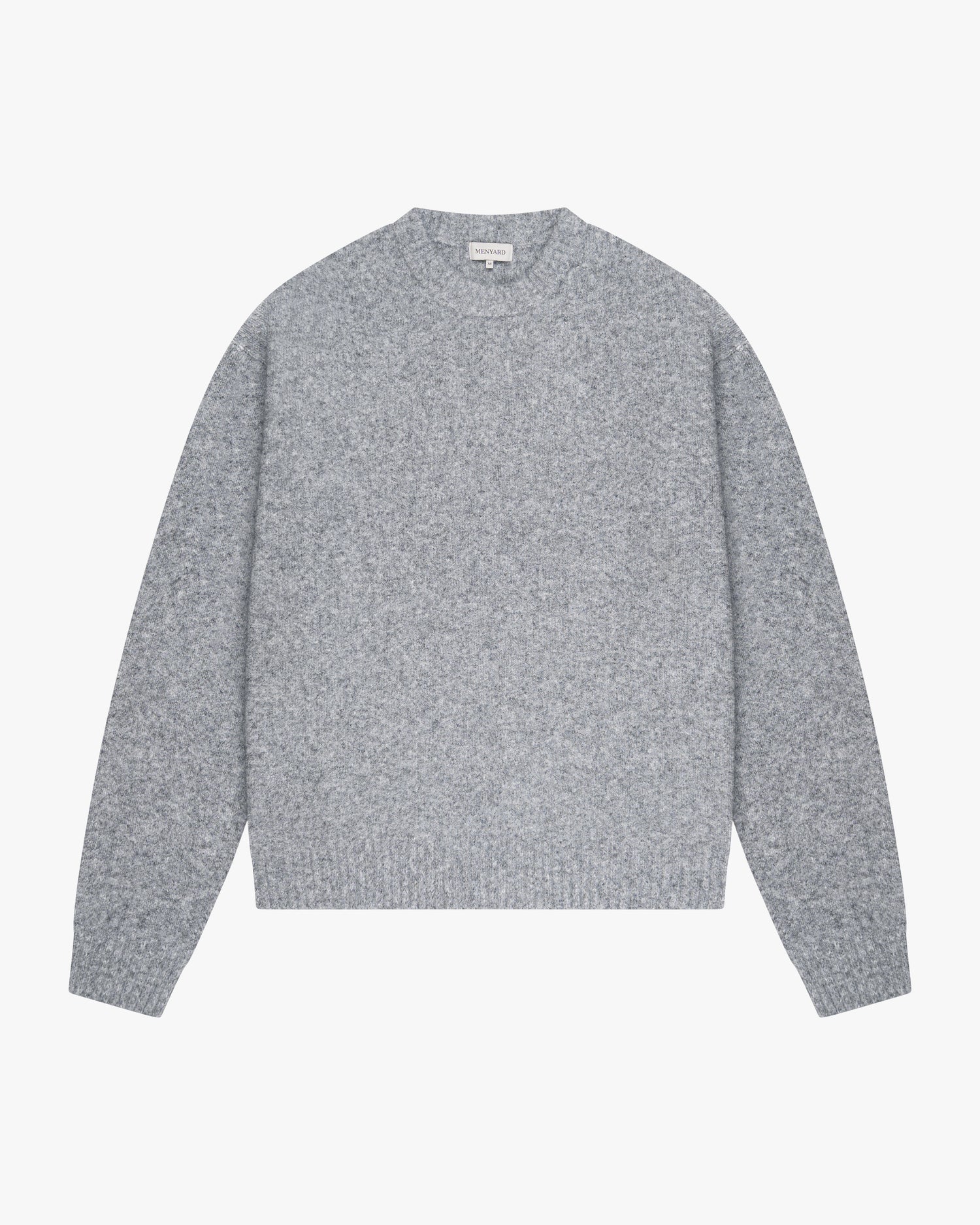 Brixton Wool-Blend Brushed Sweater | Grey Melee