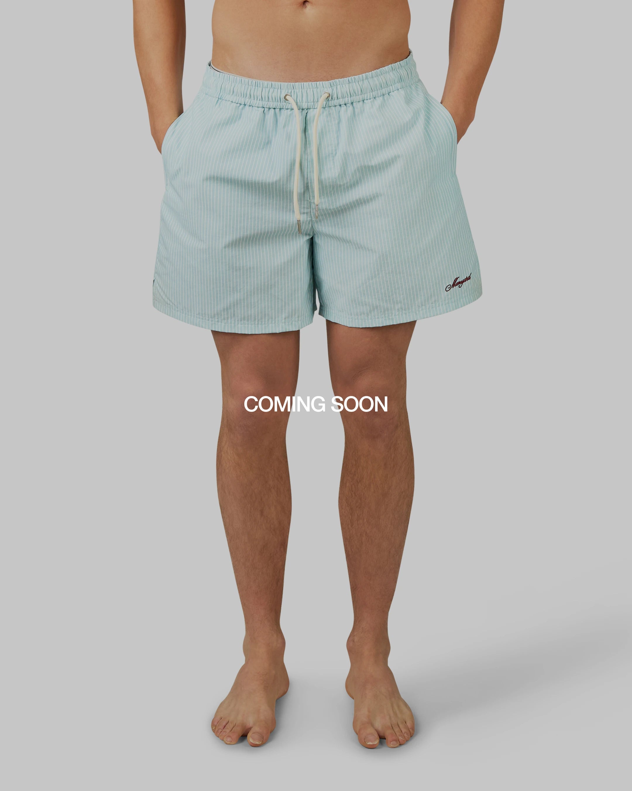Croisette Swimshort | Light Blue/White