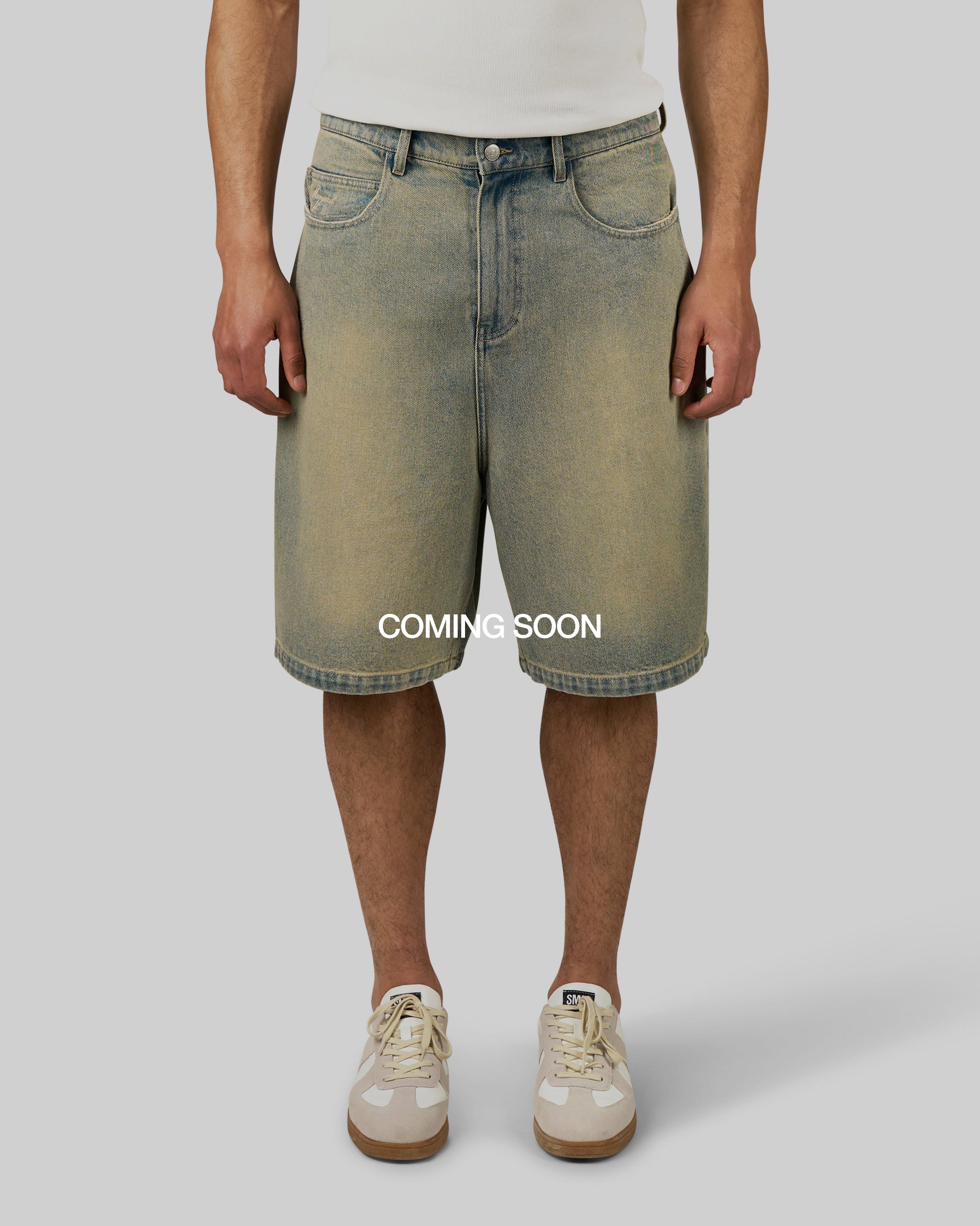 Menton Denim Jort | Stone Olive Wash