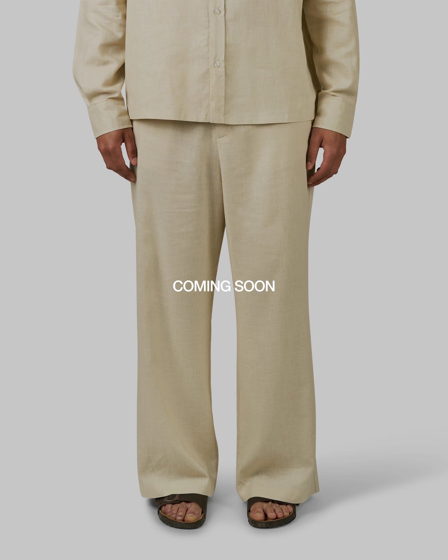 Cannes Linen Pantalon | Beige
