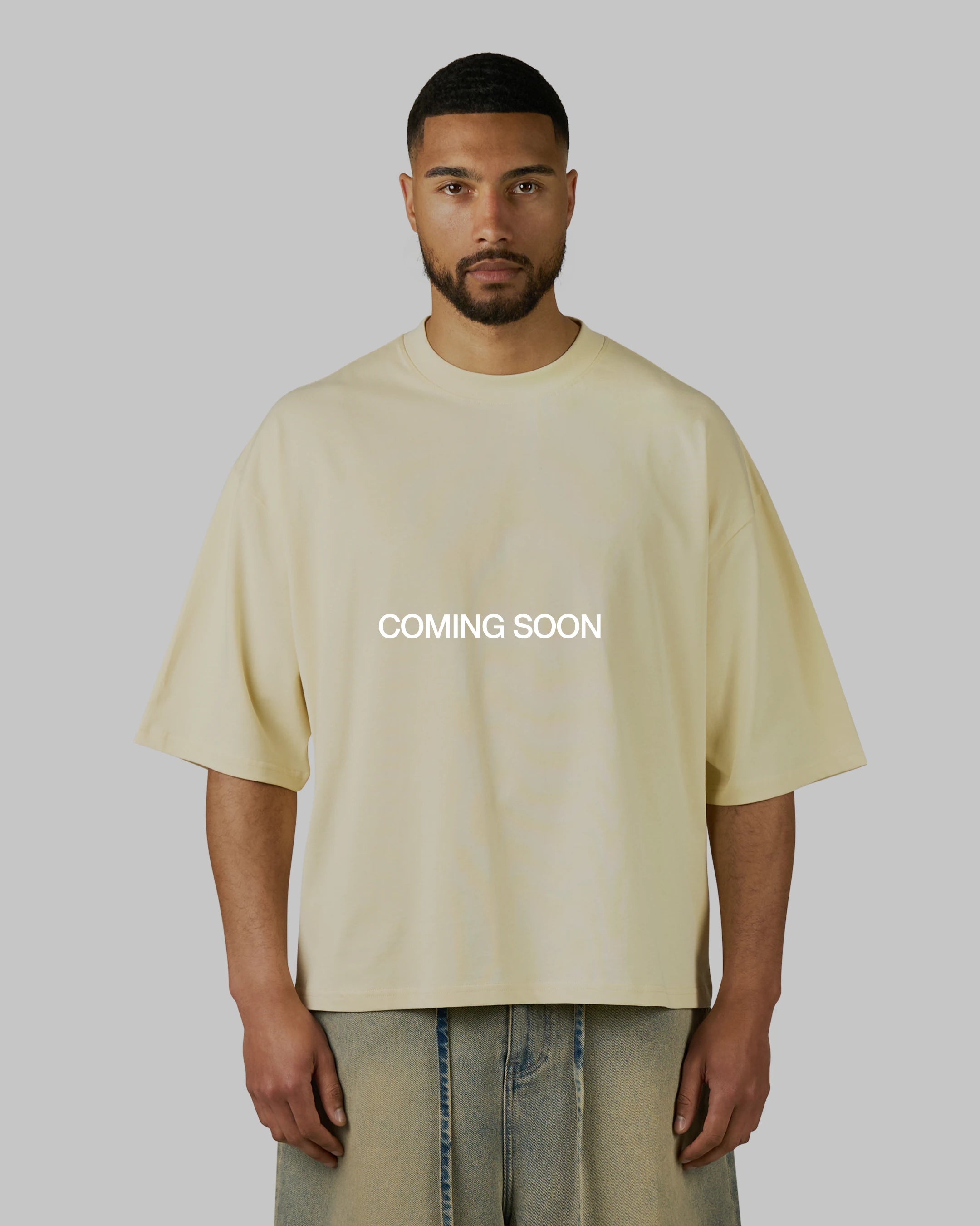Blank Boxy T-Shirt | Butter Yellow