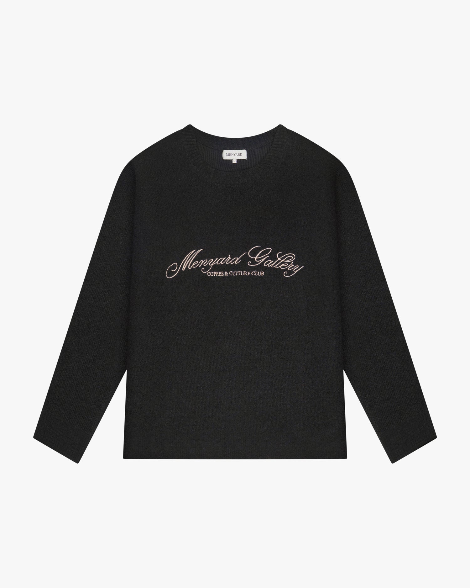 Culture Knitted Crewneck | Black