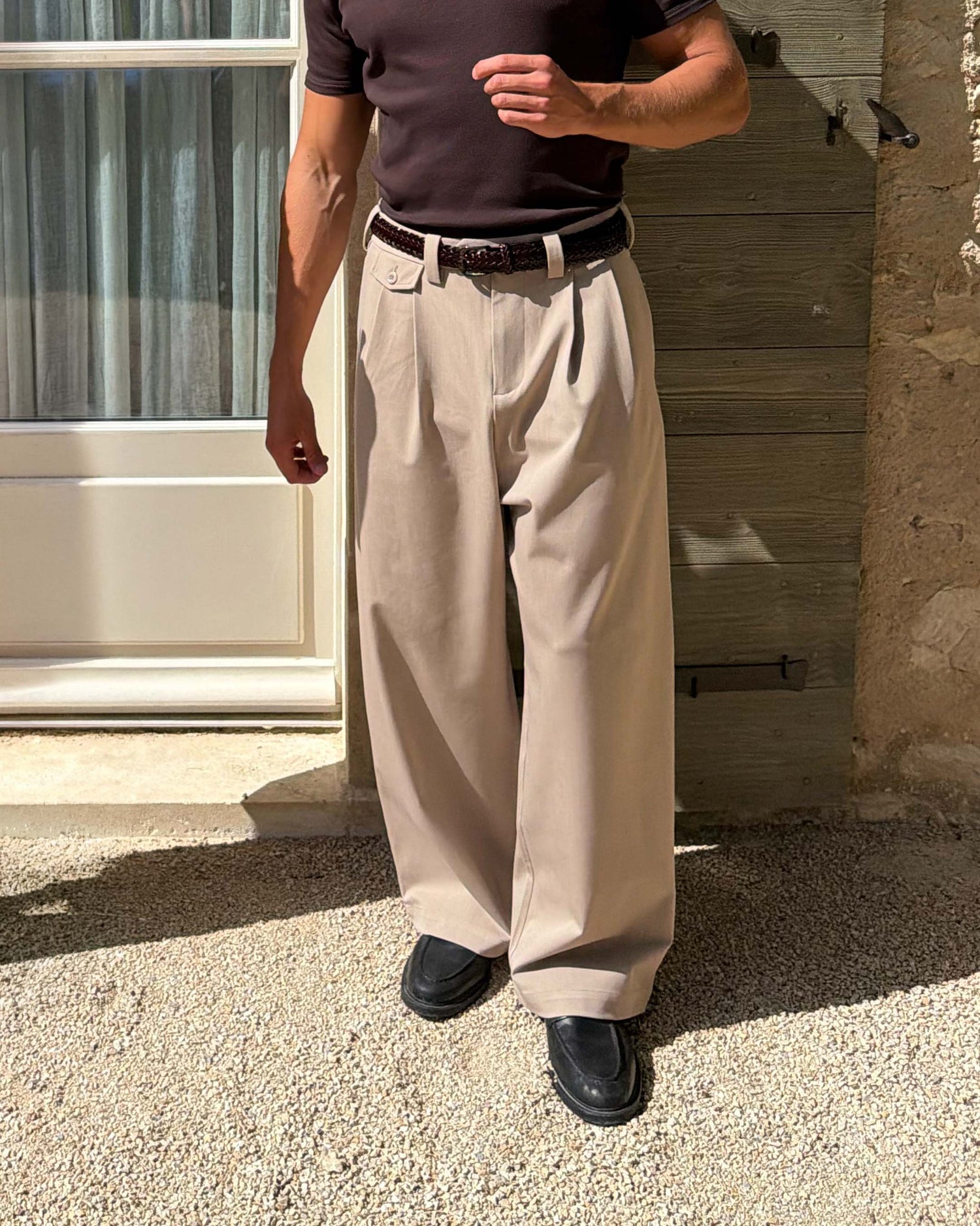 Pantalon ample à plis Ambra