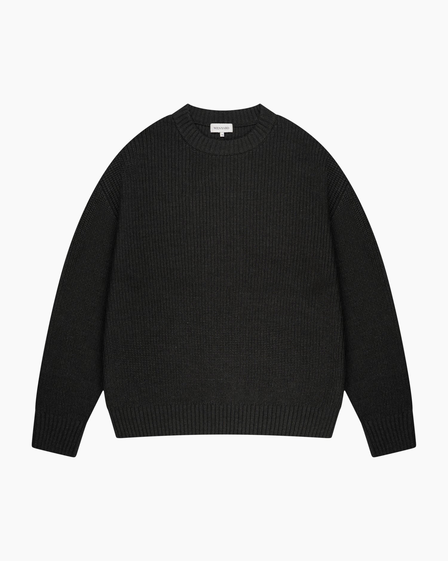 Emilian Oversized Cotton Boxy Sweater | Dark Grey