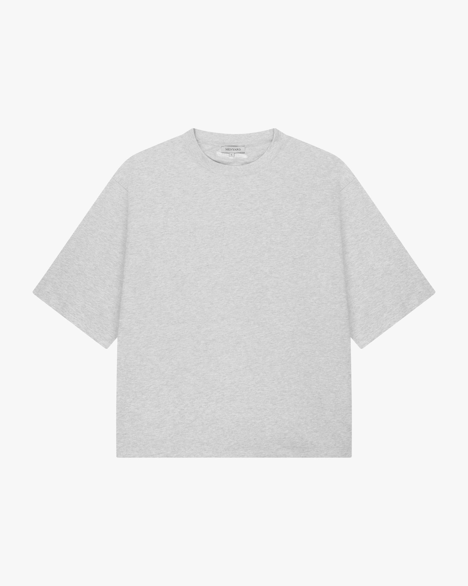 Blank Boxy T-Shirt | Grey Melee
