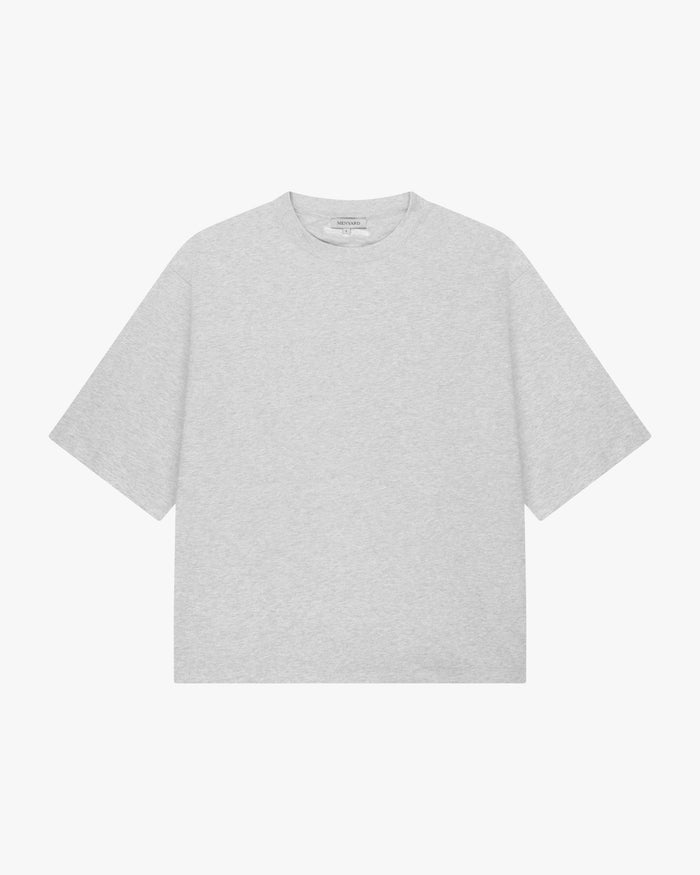 Blank Boxy T-Shirt | Grey Melee