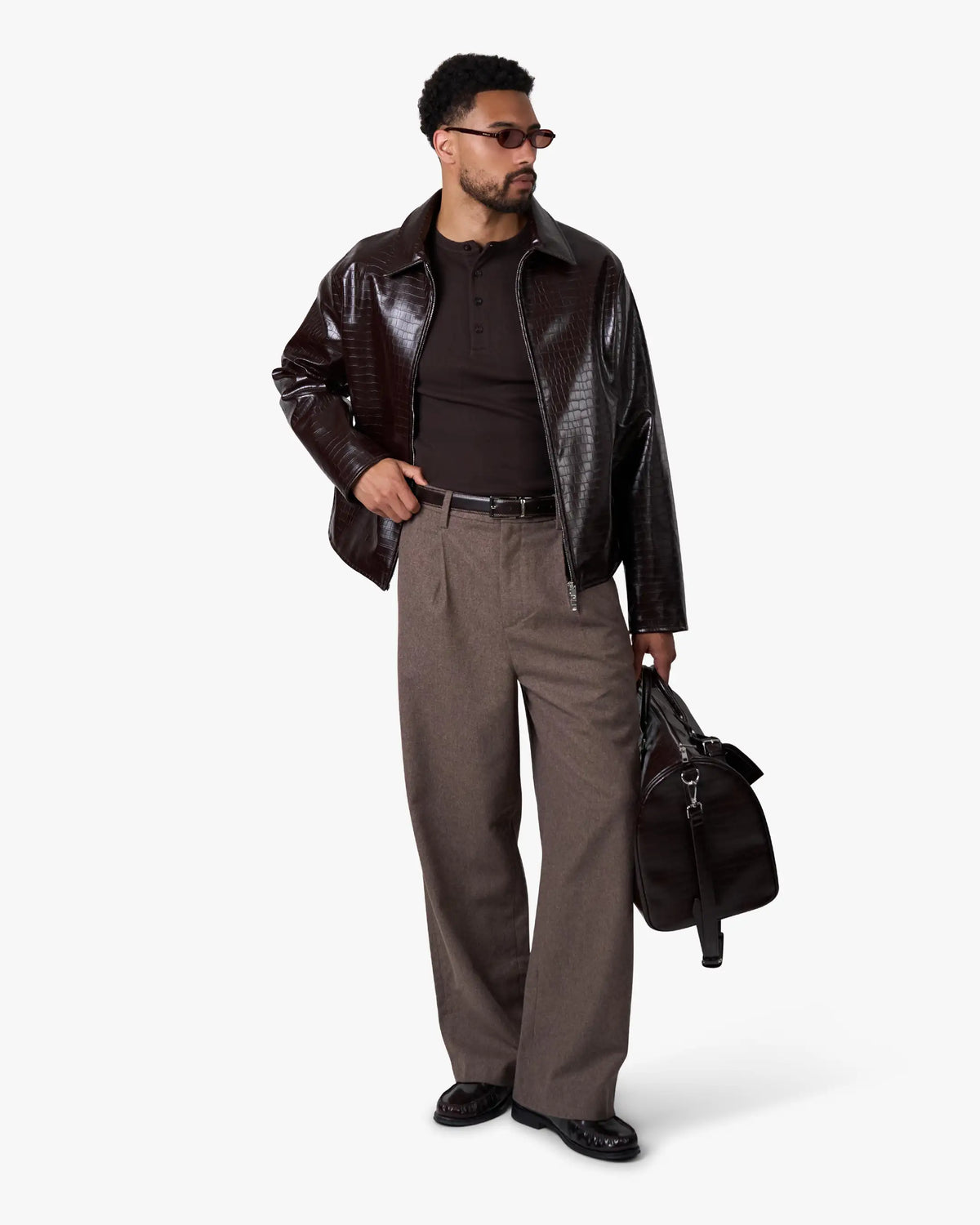 Liberty Crocodile Jacket | Brown