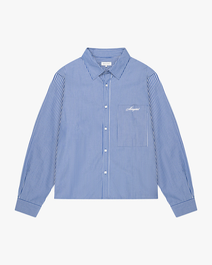 Luberon Shirt | Mid Blue/White