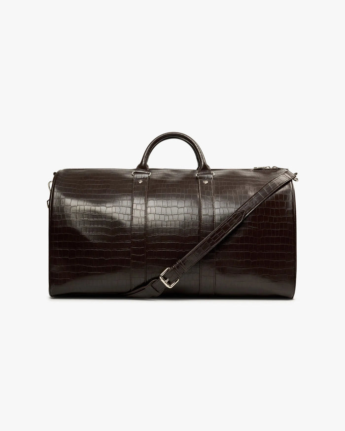 Liberty Crocodile Duffle Bag | Brown
