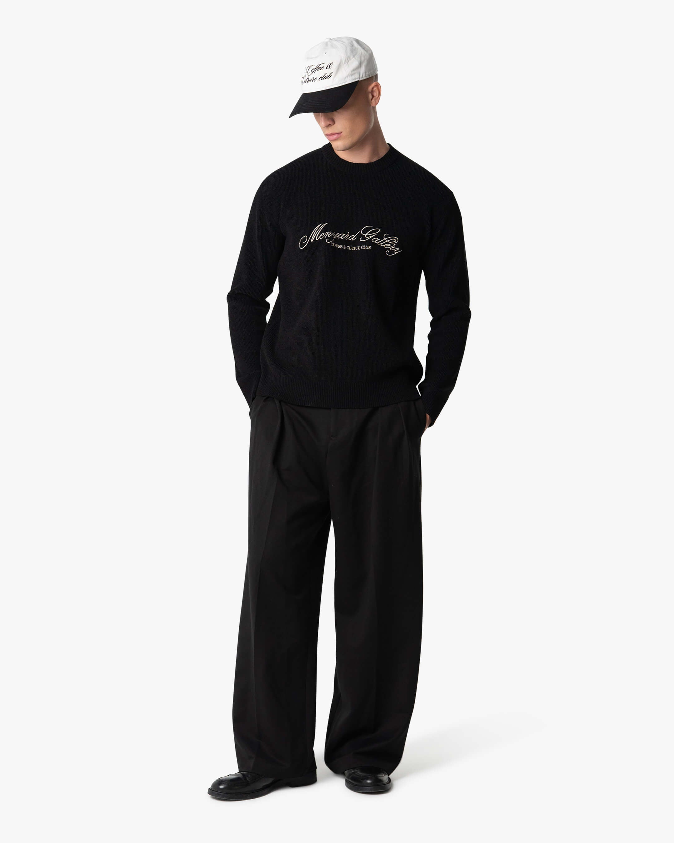 Culture Knitted Crewneck | Black