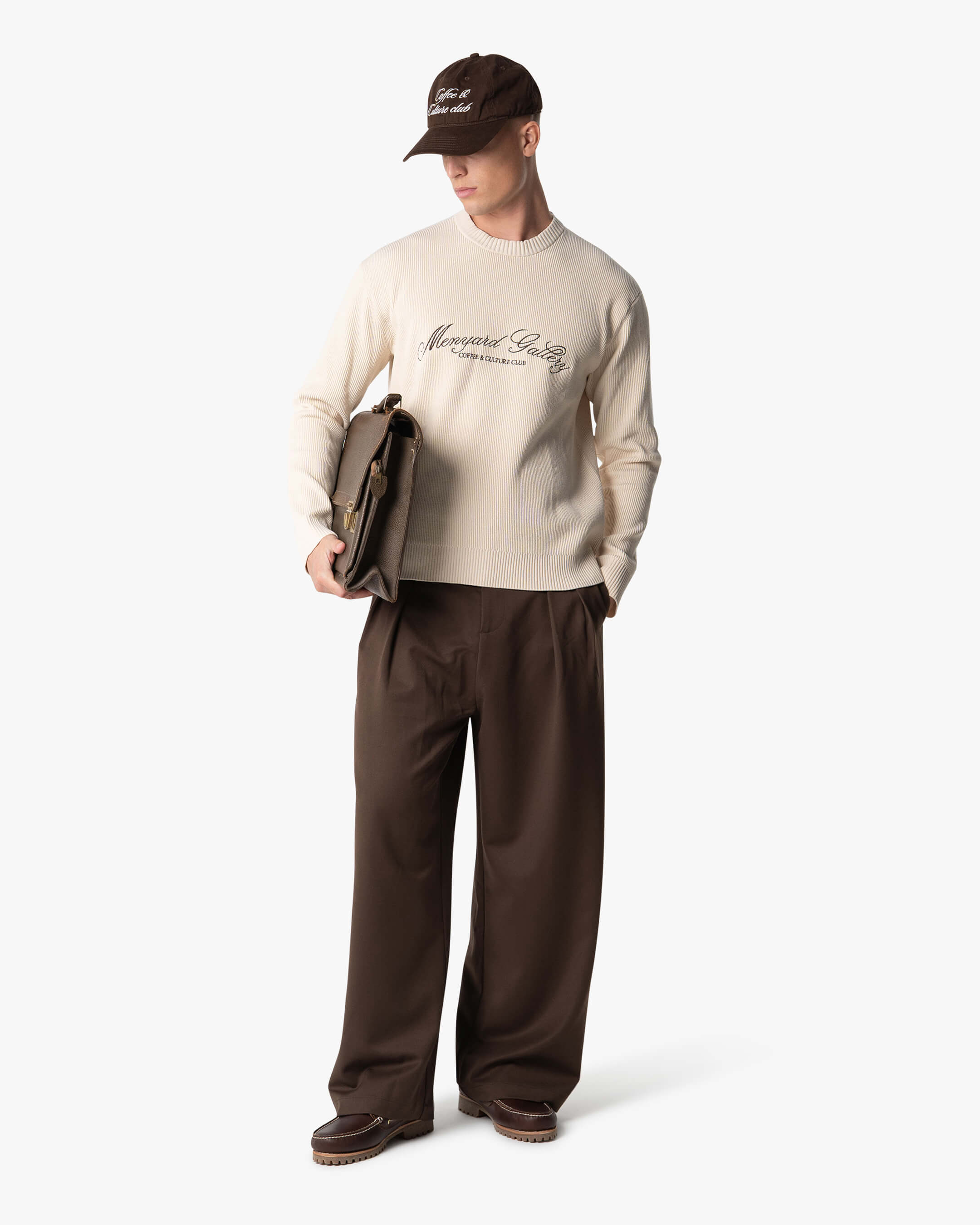 Culture Knitted Crewneck | Creme