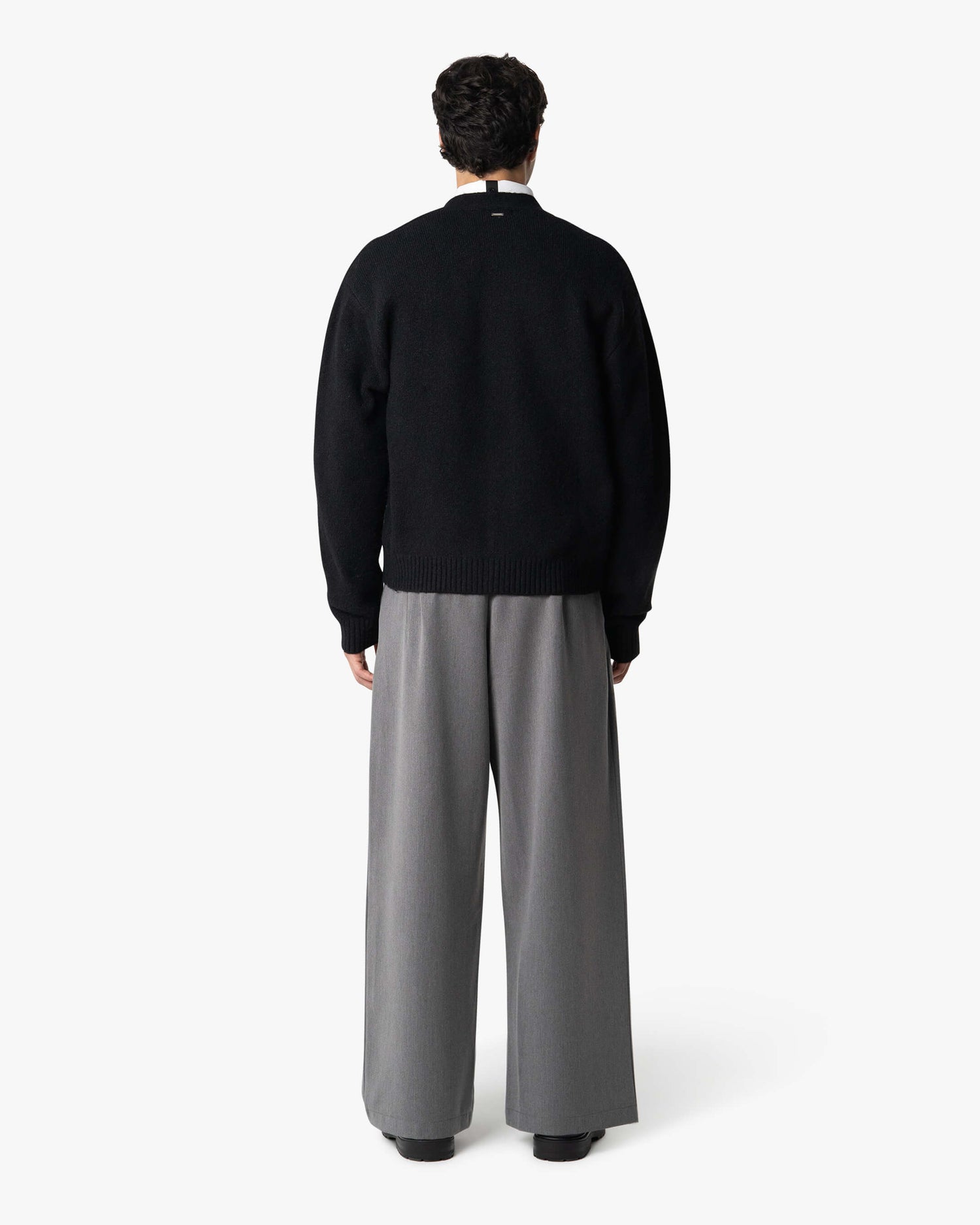 Marea V-Neck Brushed Cardigan | Black