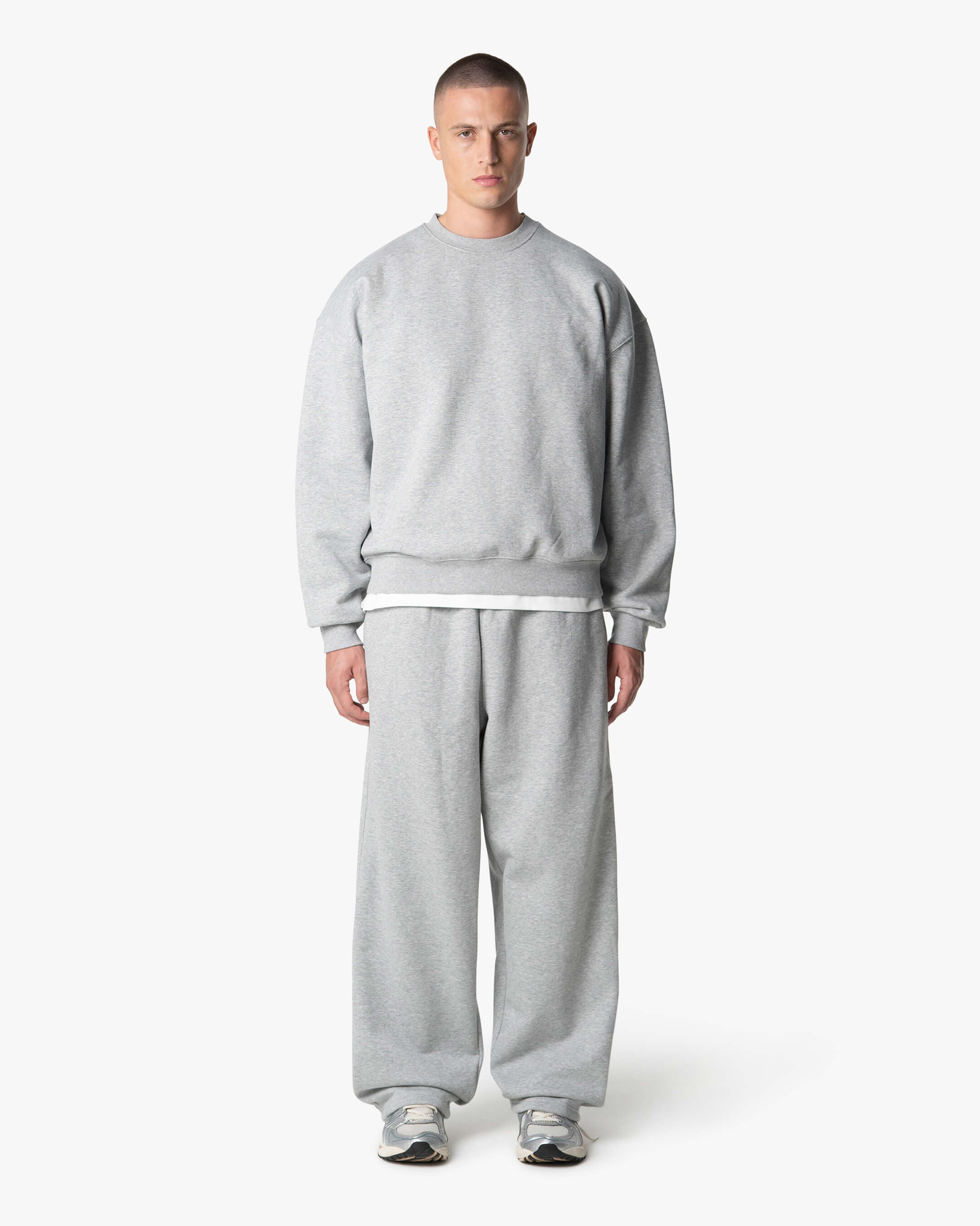 Blanks Set Sweater | Grey Melee