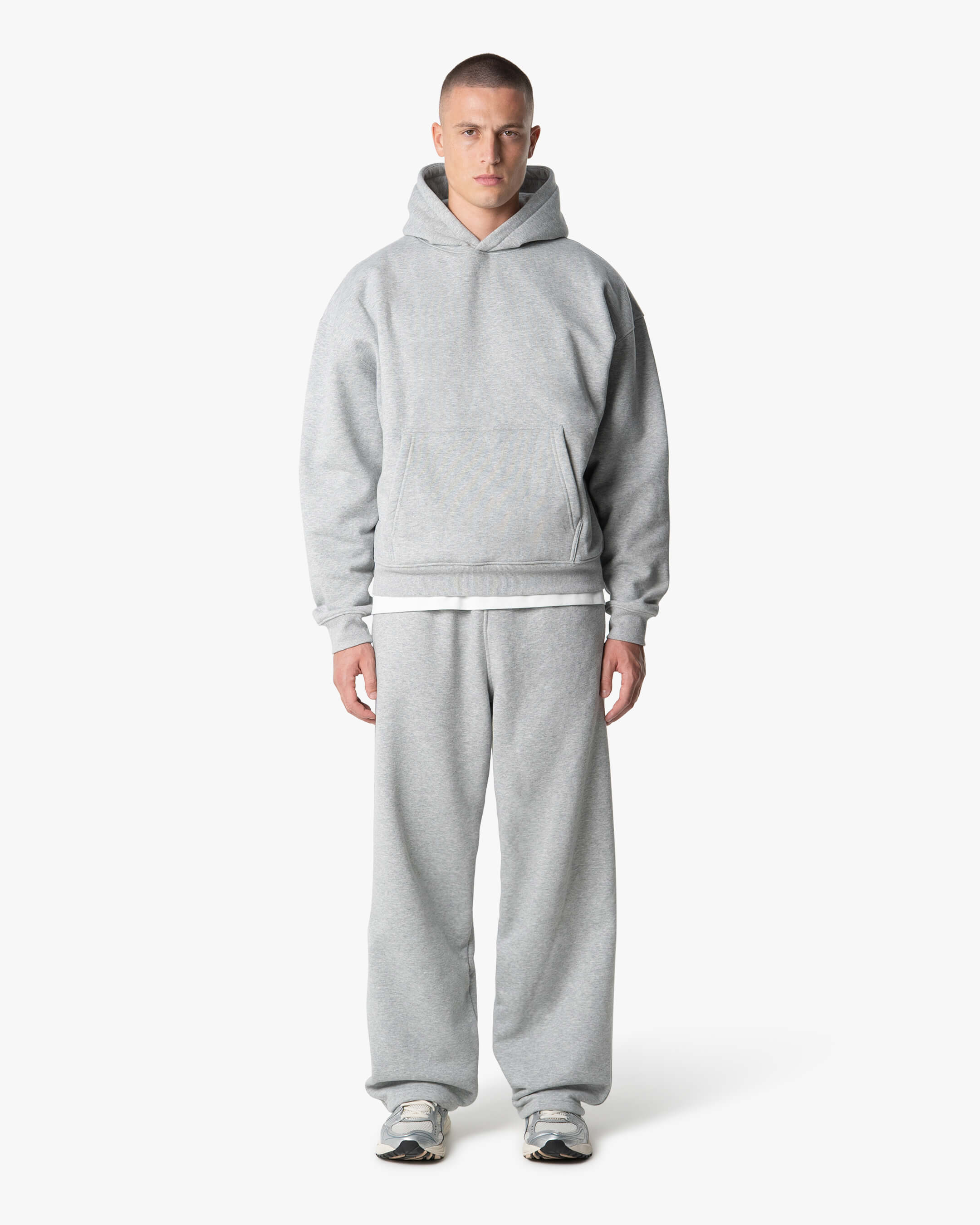 Blanks Set Hoodie | Grey Melee
