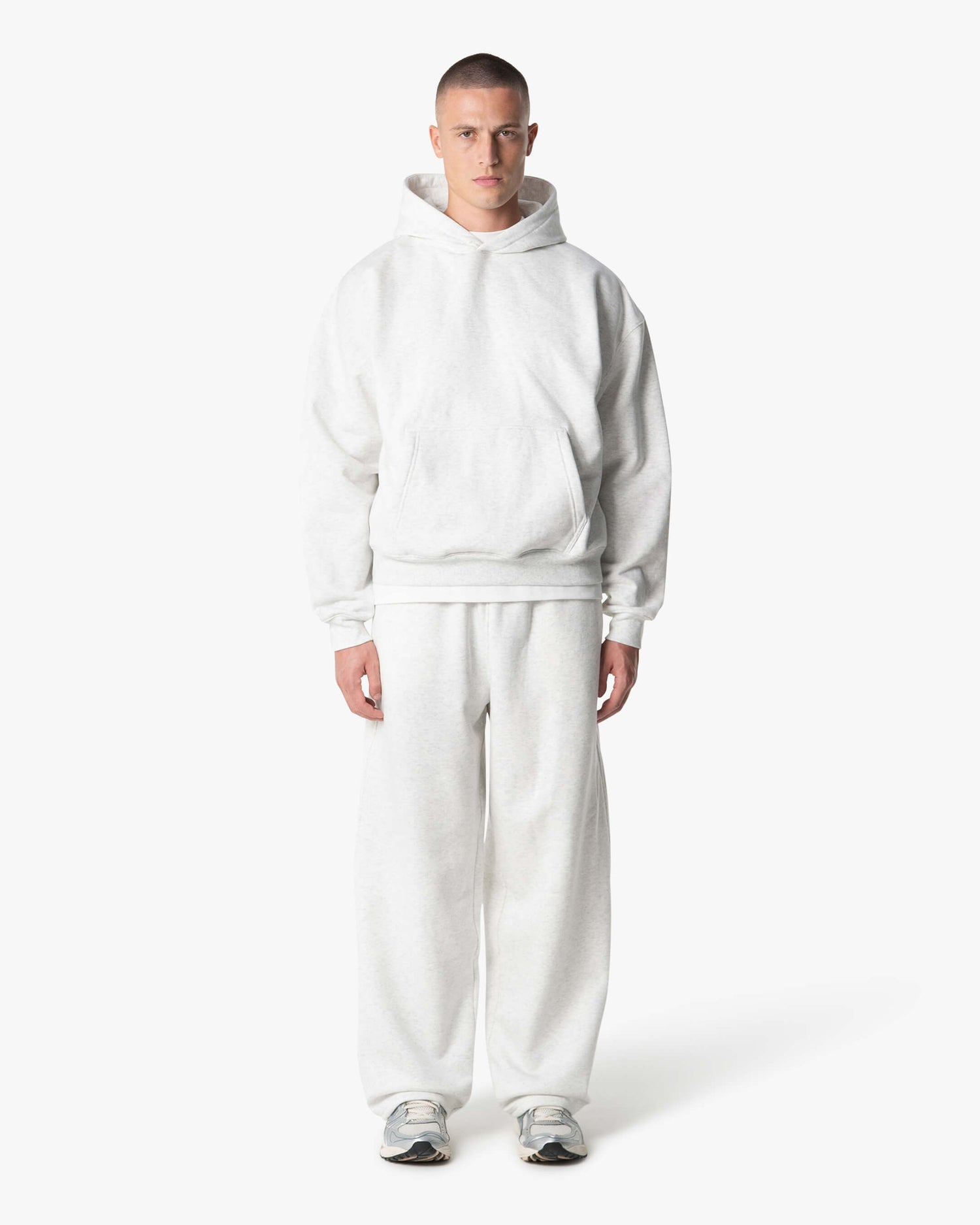 Blanks Set Hoodie | Light Grey Melee