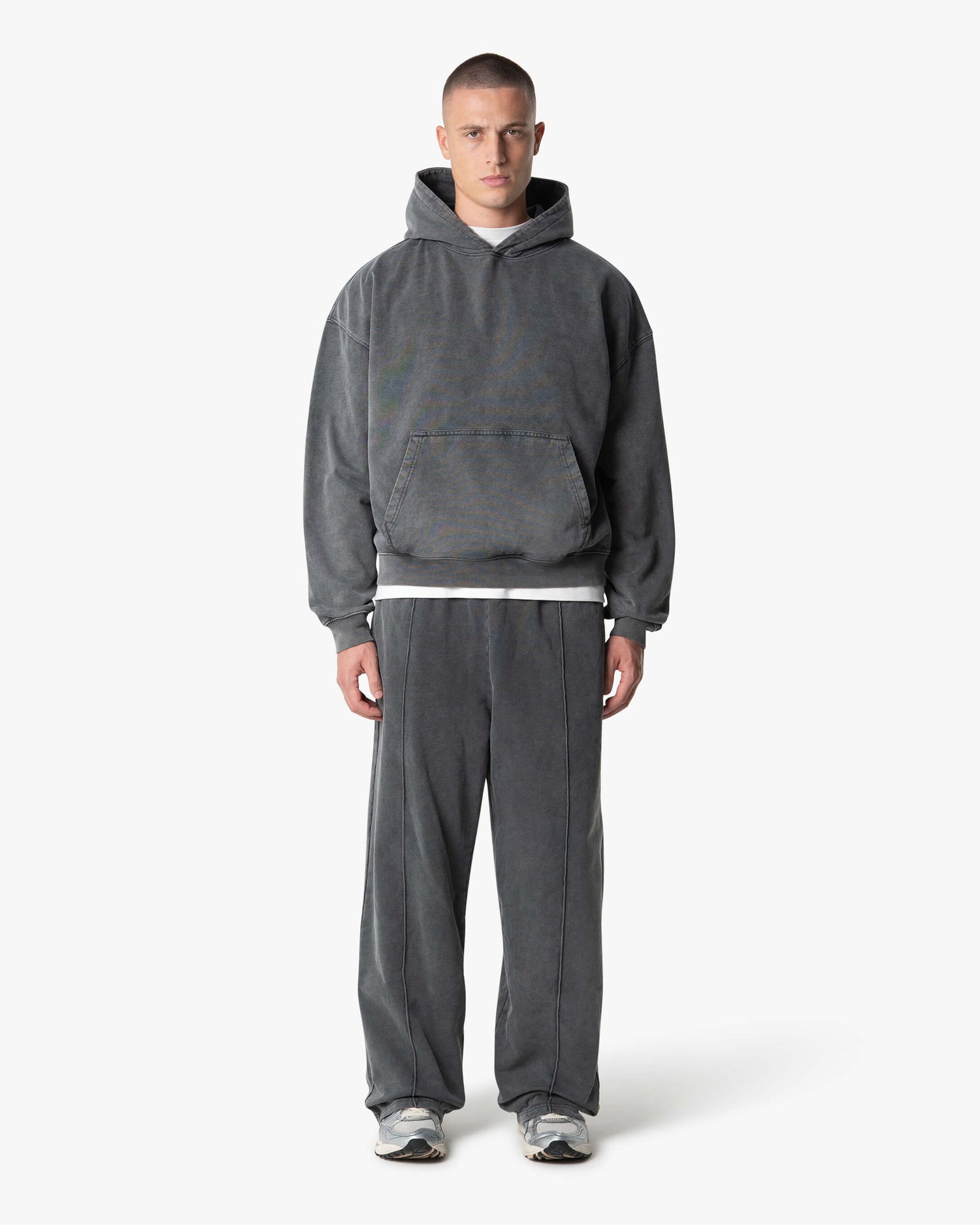 Acid Wash Oversized Hoodie | Acid Grey