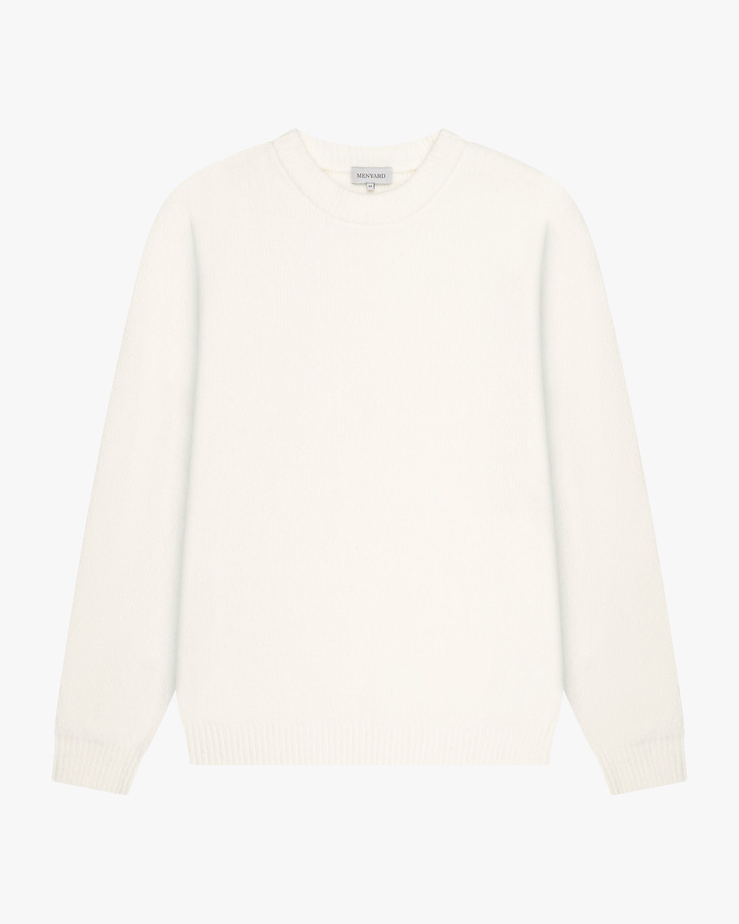 Nuvola Knitted Cotton Crewneck | Ecru