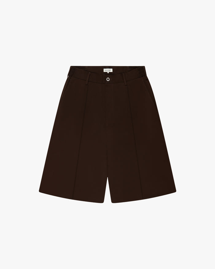 Orin Pleated Short | Brown