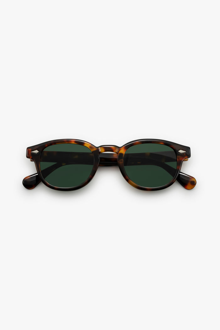 Laurent sunglasses | Tortoise/Green
