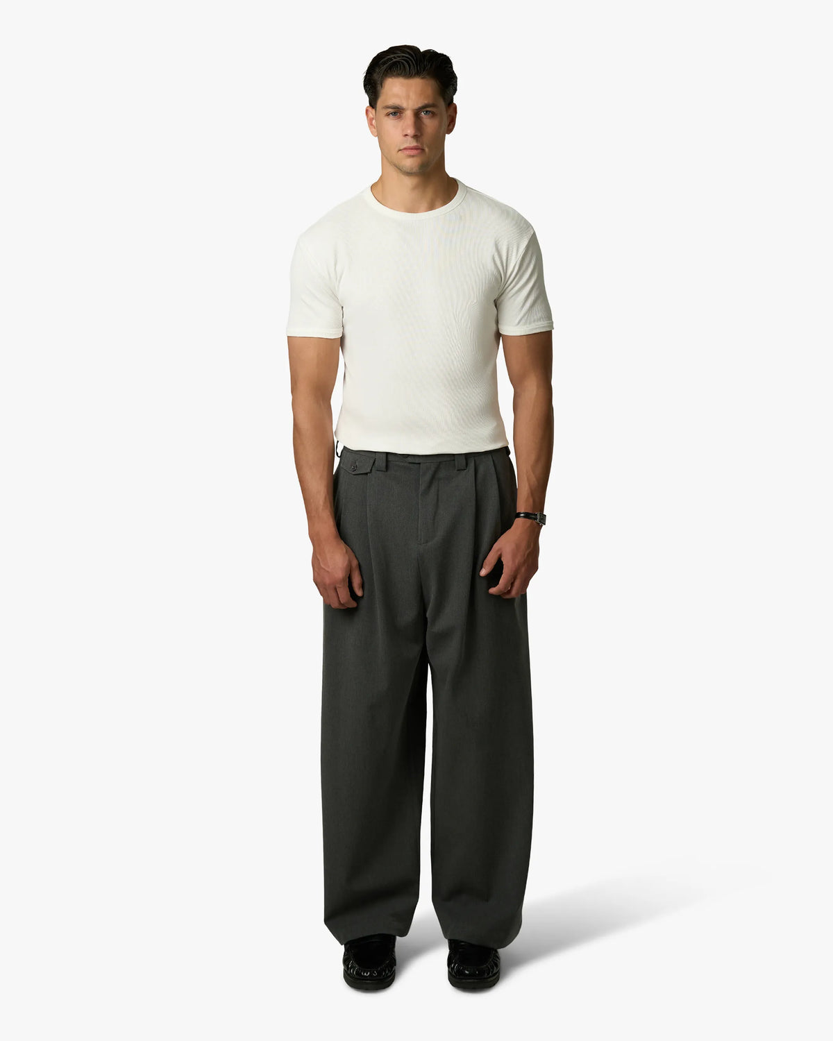 Ribbed T-Shirt | White
