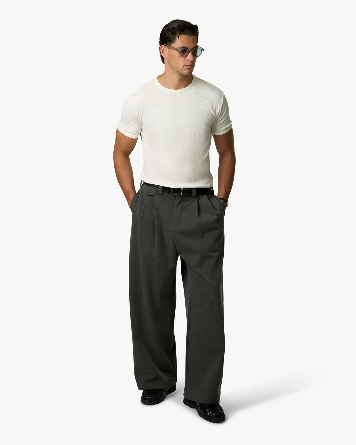 Ribbed T-Shirt | White