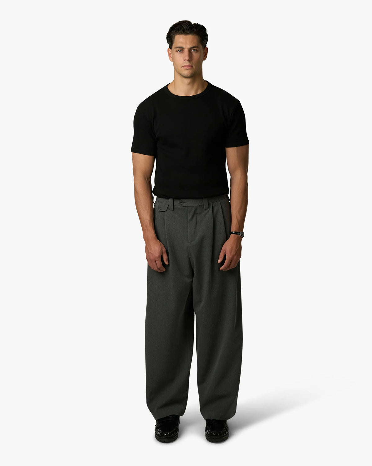 Ribbed T-Shirt | Black