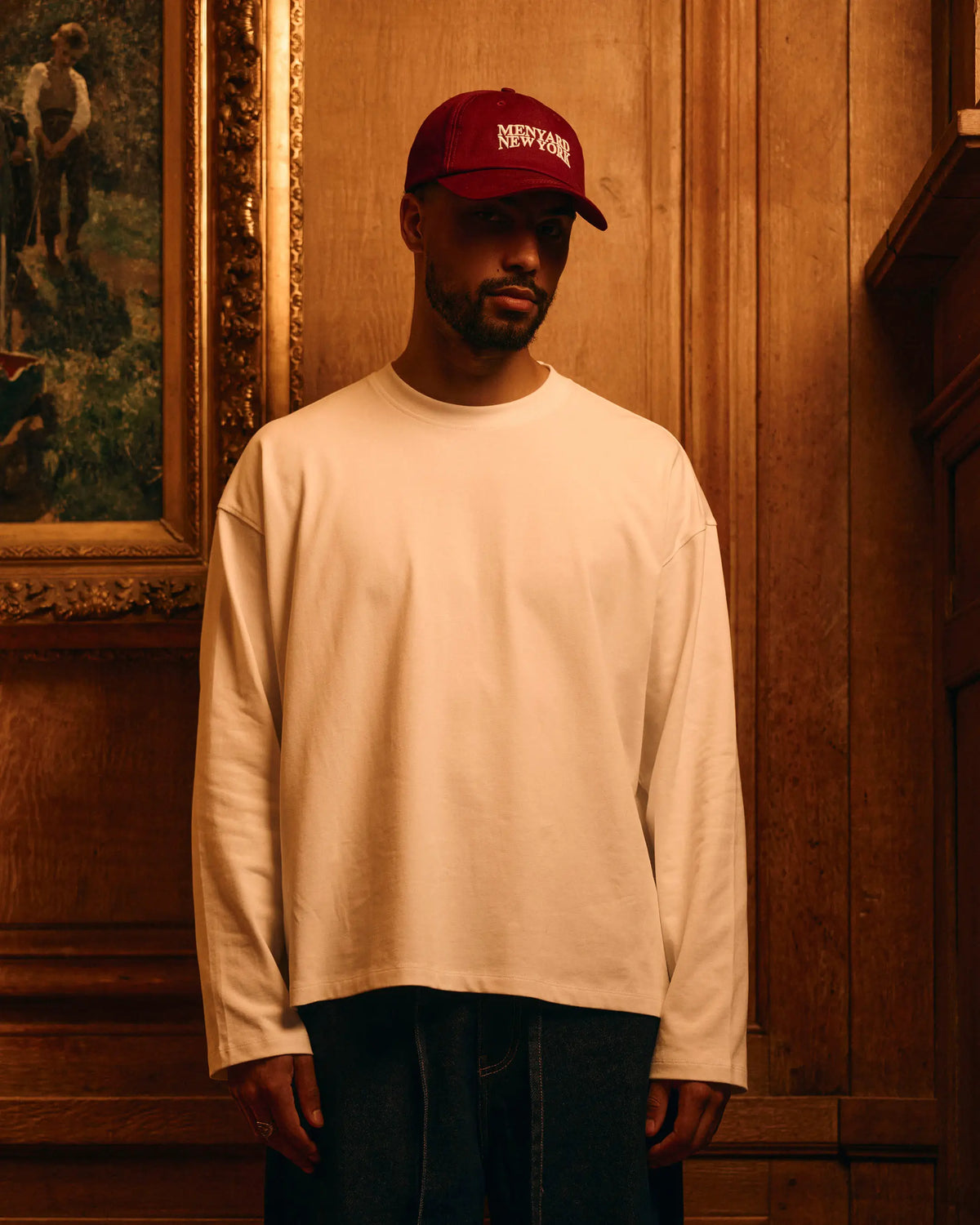 Blank Boxy Longsleeve | White
