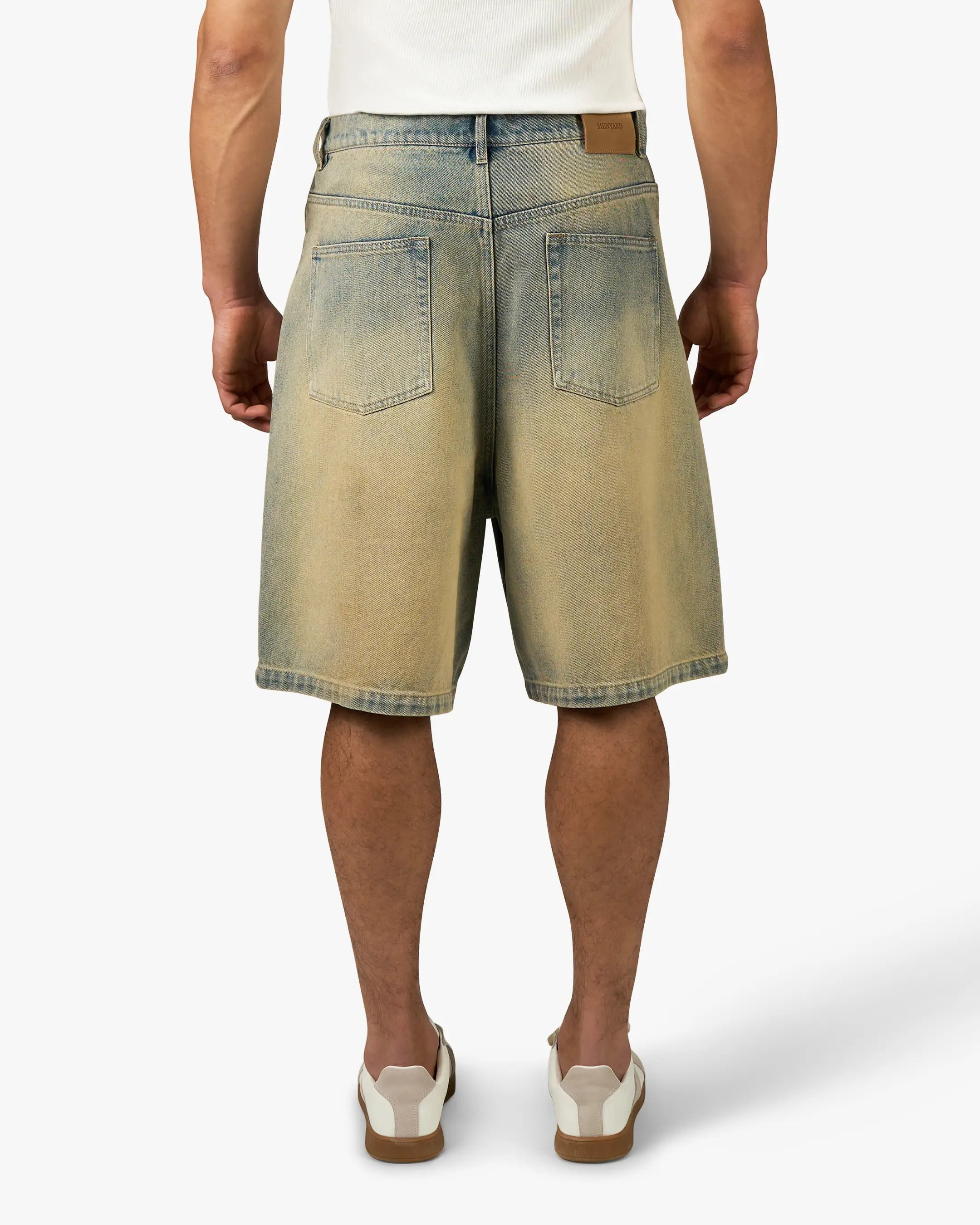 Menton Denim Jort | Stone Olive Wash