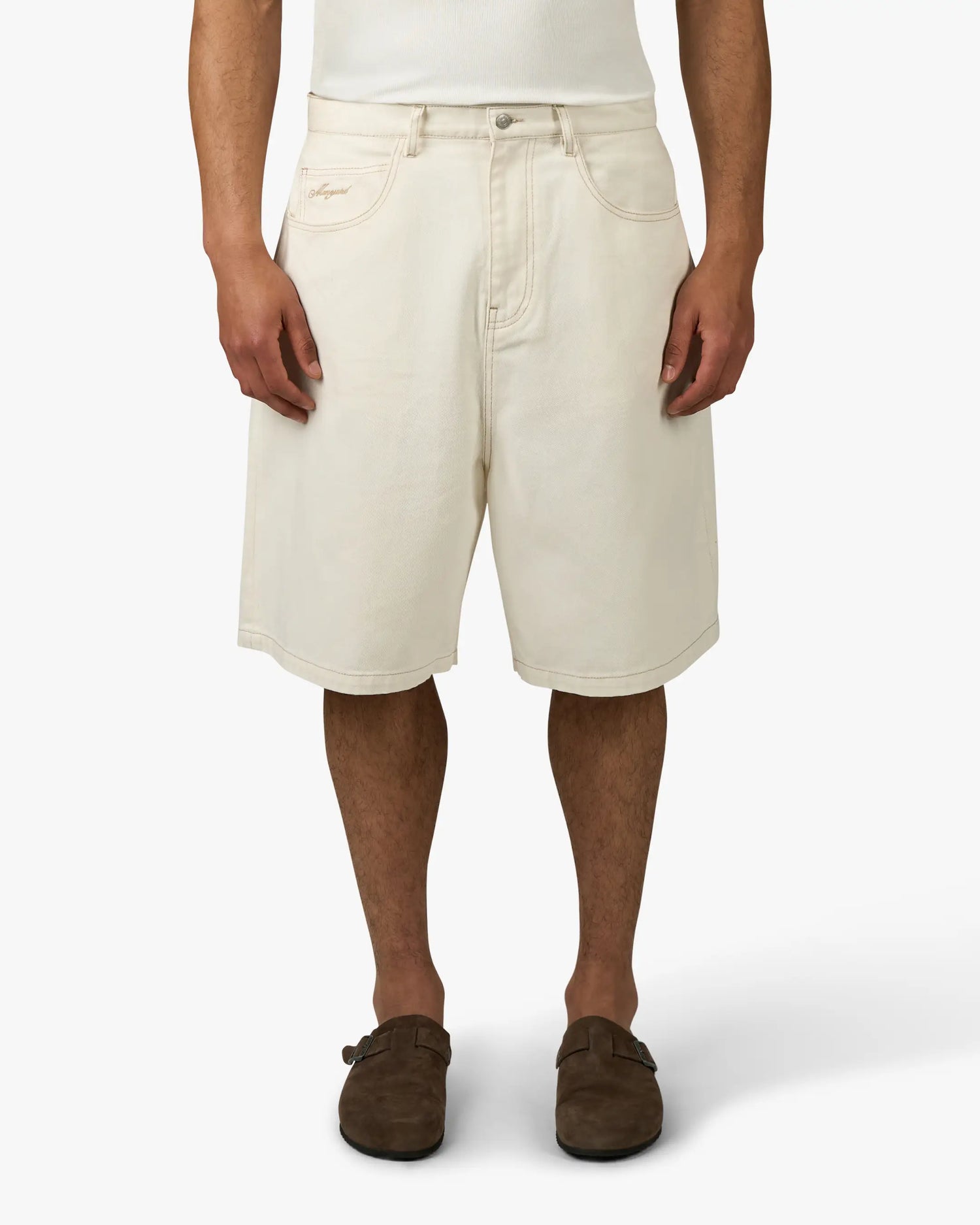 Menton Denim Jort | Ecru