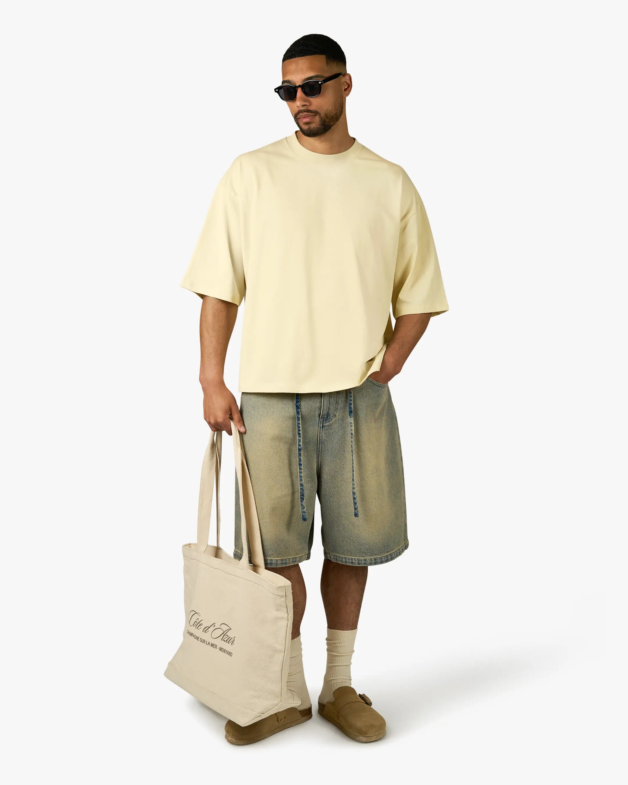 Côte d'Azur Totebag | Ecru